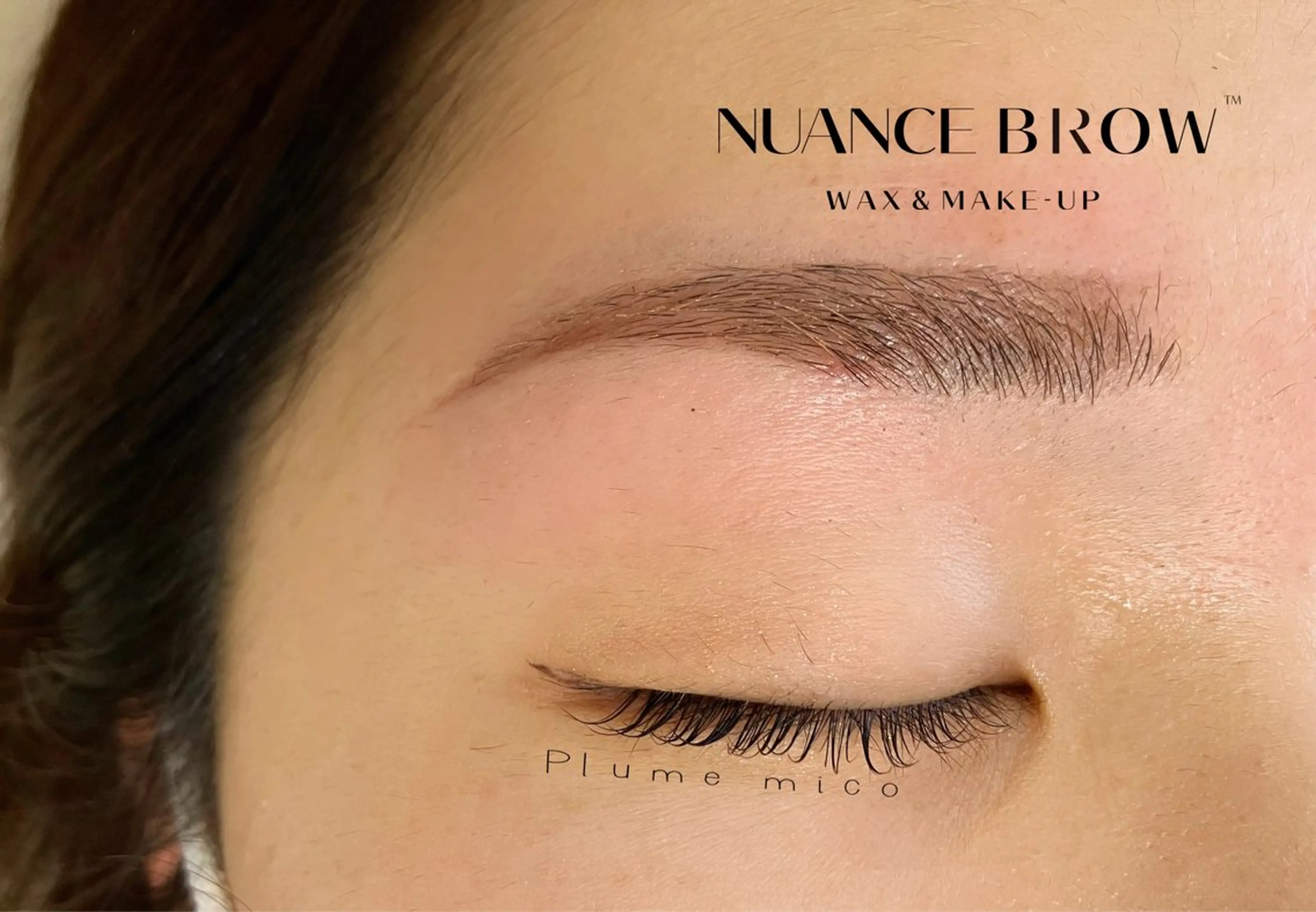 アイブロウ ワックス脱毛 Plume micoのマツエク・マツパデザイン