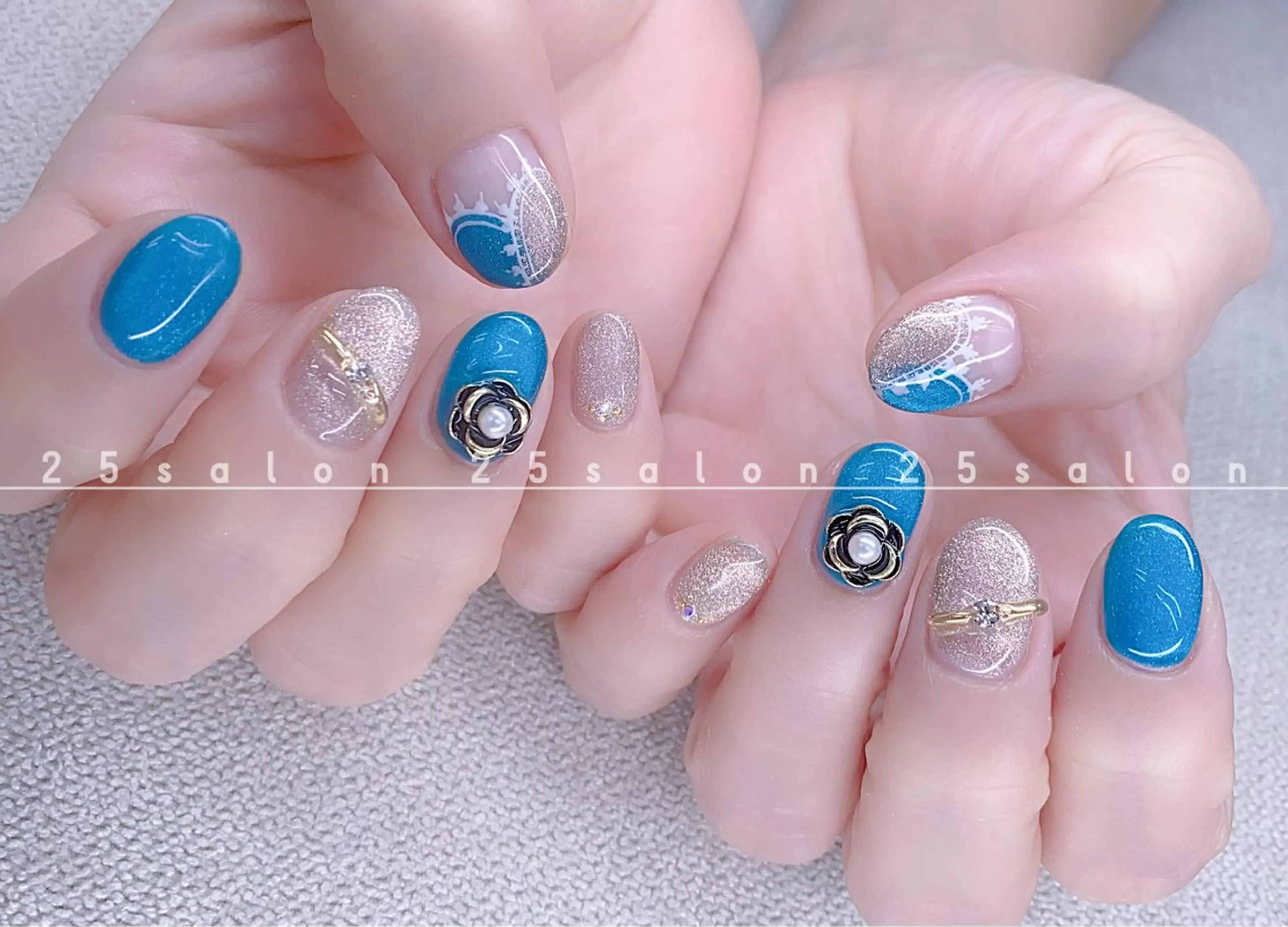 ネイル オーロラネイル チークネイル フットネイル フレンチネイル ジェルネイル 2 5のマツエク・マツパデザイン