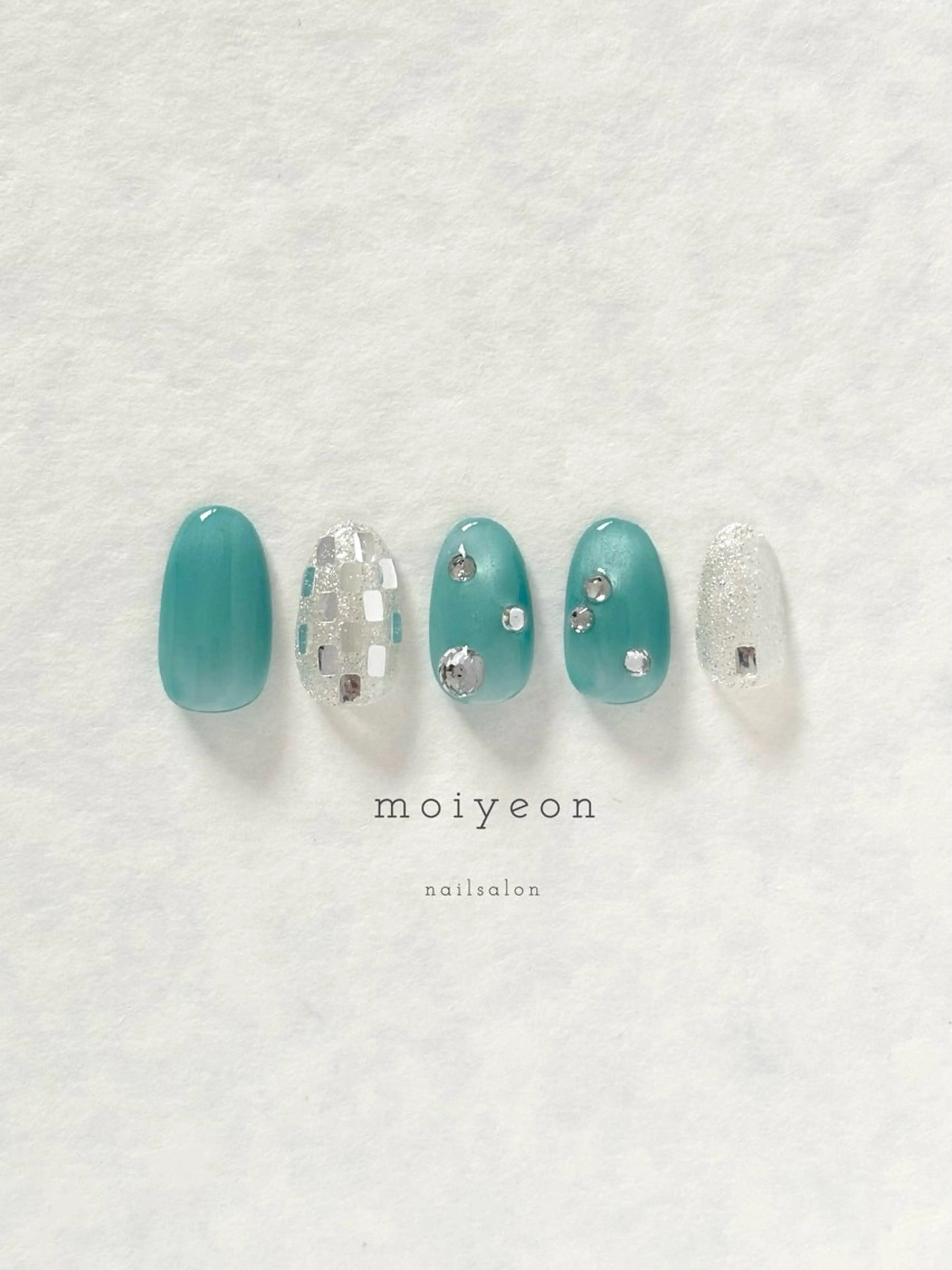 ネイル マグネットネイル マグネットワンカラー ワンカラーネイル 市川 沙希子のネイルデザイン