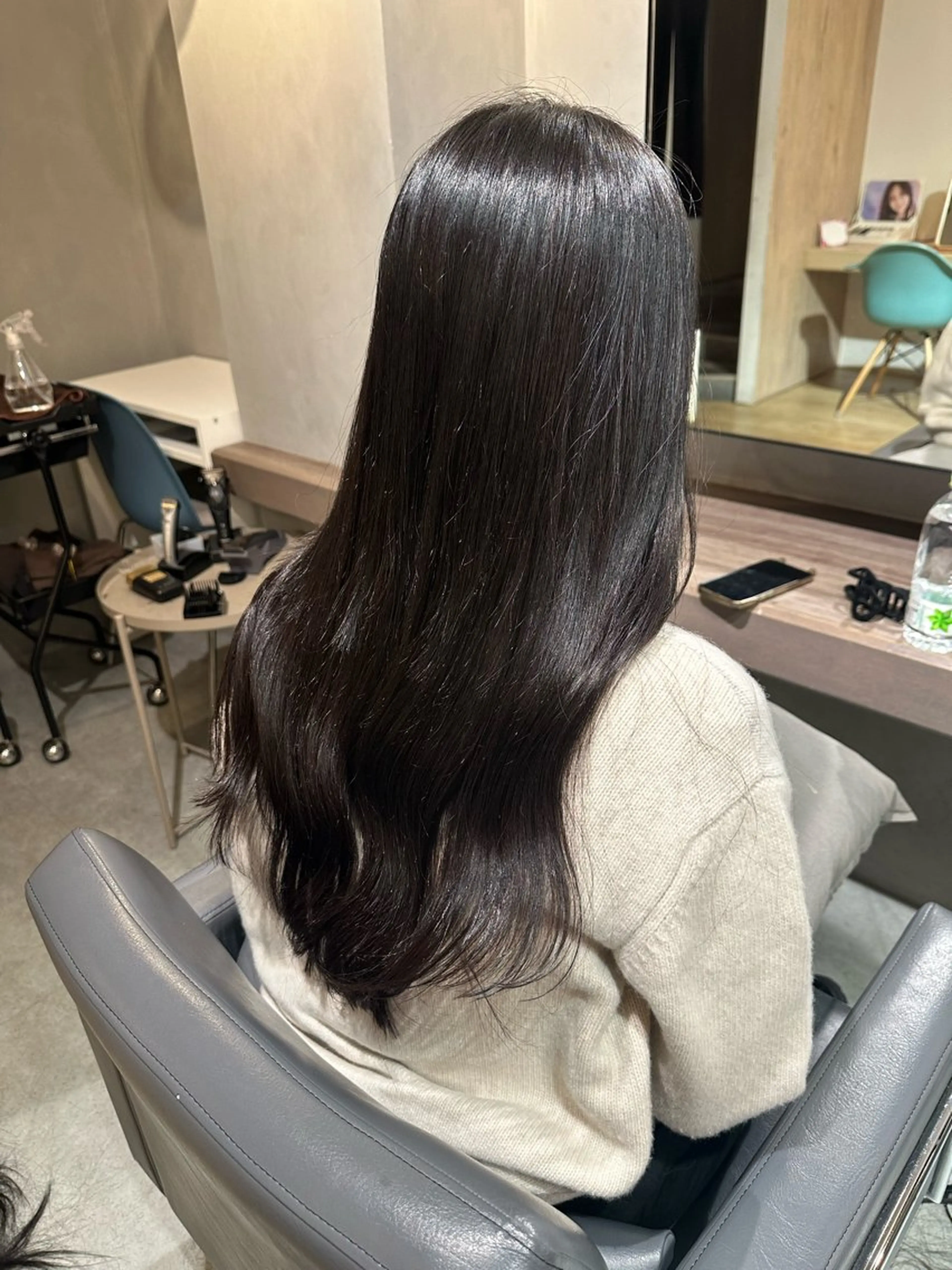 ロング カラー カット ヘアカラー エクステ 美髪・シールエクステ ホソタニリョウコのヘアスタイル