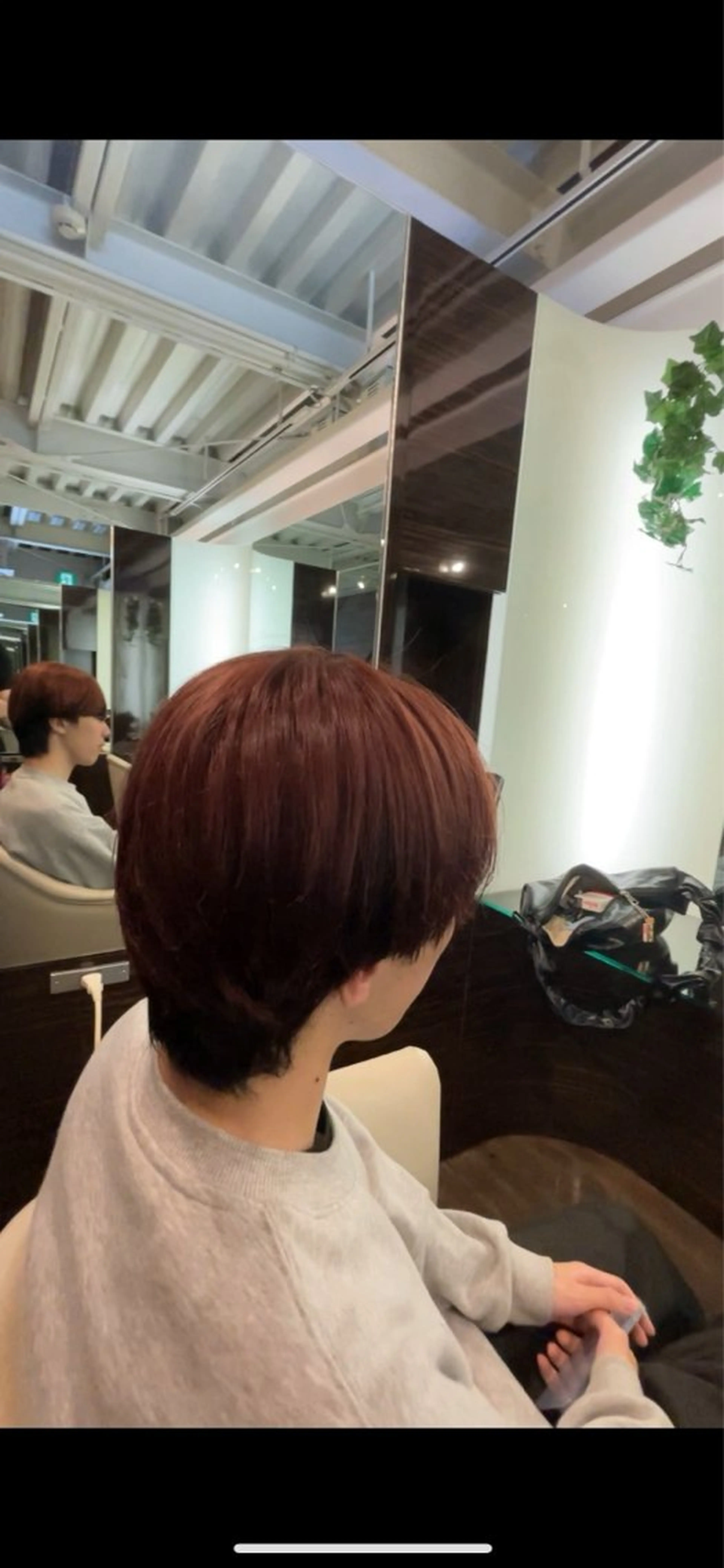 カラー メンズ メンズブリーチ ブリーチ ブラウンカラー レッドカラー ヘアカラー 鮎川 竜汰のヘアスタイル