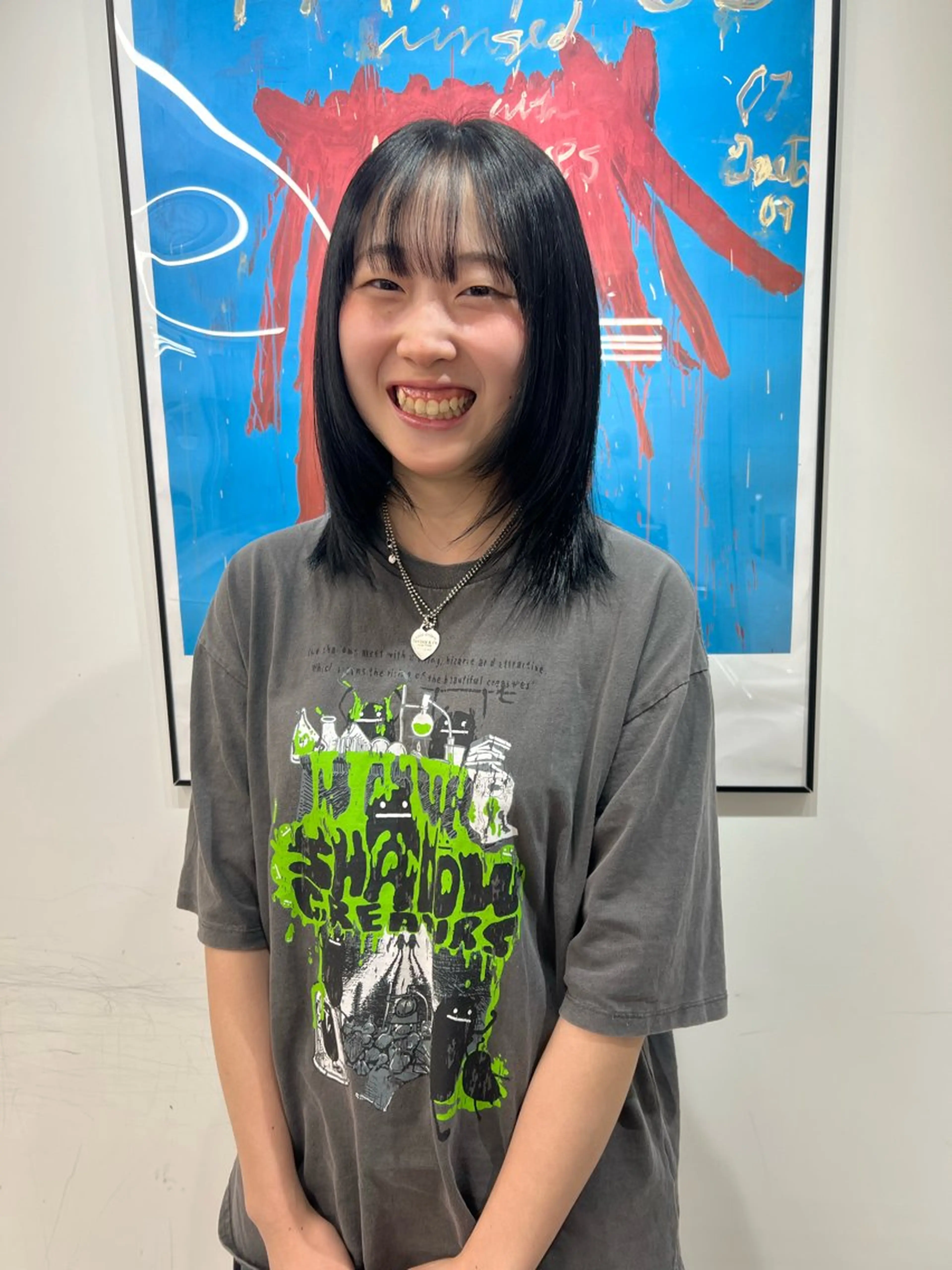 セミロング カラー ヘアカラー 透明感ハイトーン🐩 渋谷/yumekaのヘアスタイル