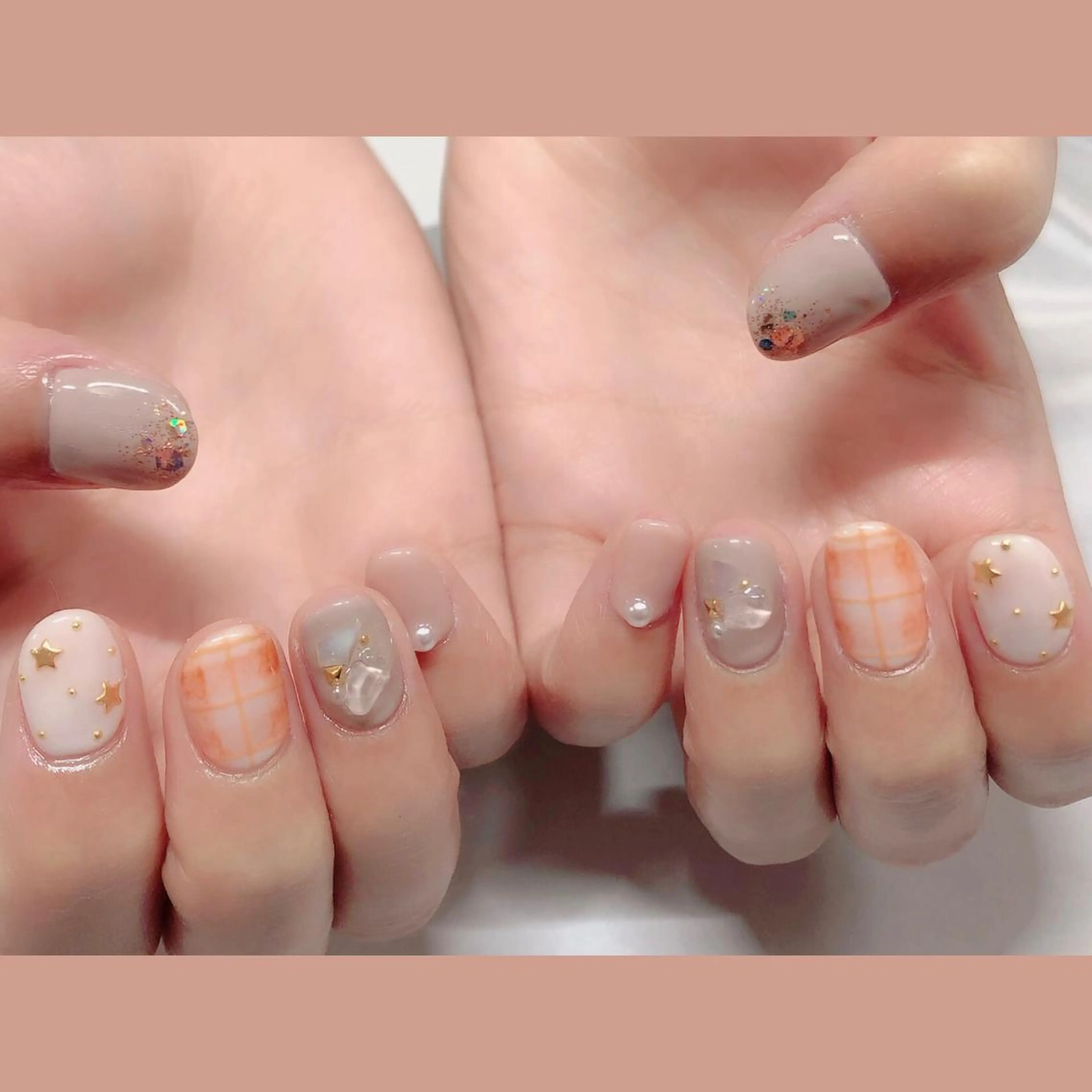 ネイル アートネイル キラキラネイル 韓国ネイル ラメ(グリッター) ストーンネイル plume nail ☆韓国ネイルのネイルデザイン