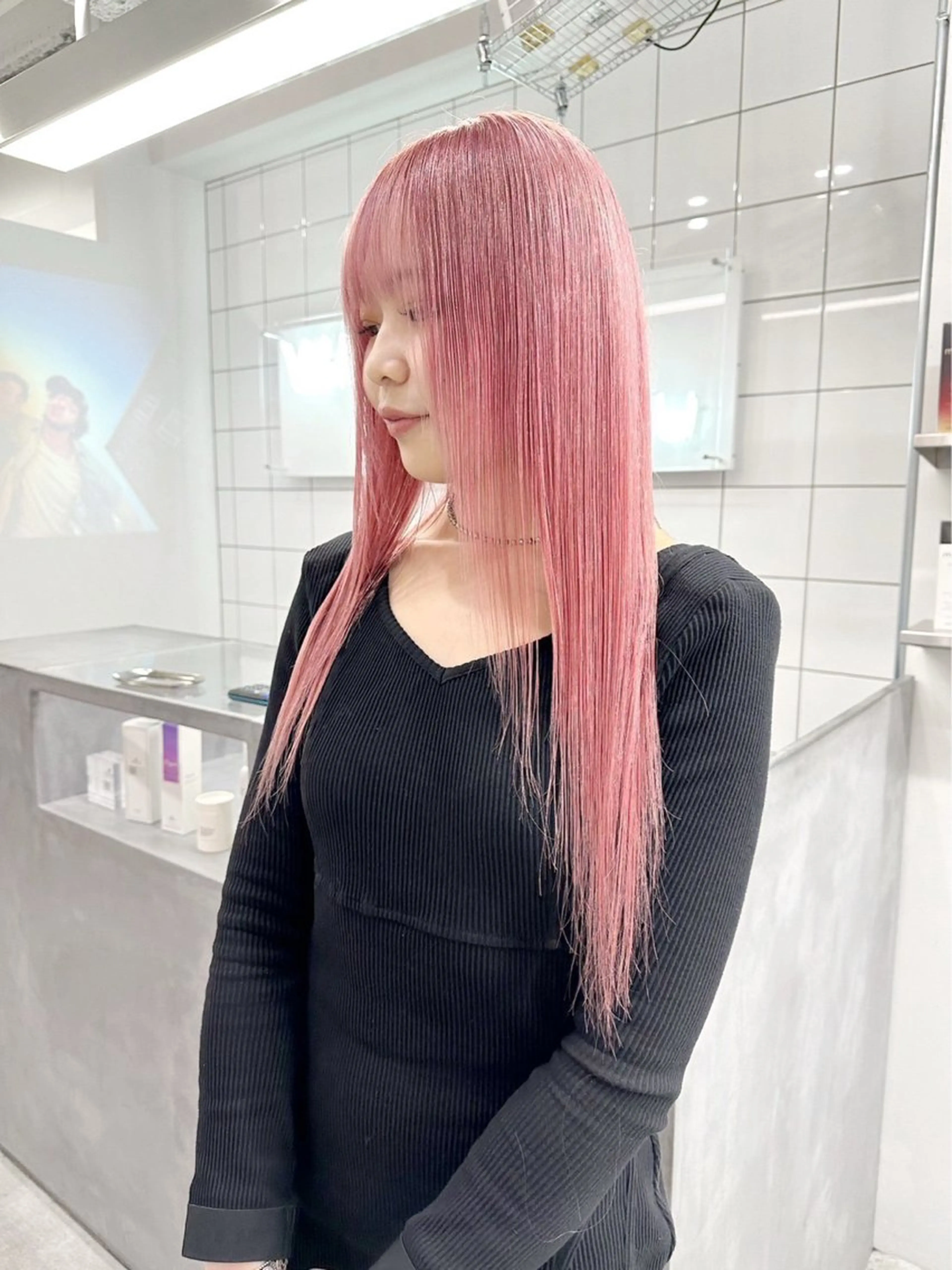 【土日19:00~限定】レディースカット+ブリーチ込ダブルカラー💎(ケアブリーチ+カラー) カット→¥0の写真