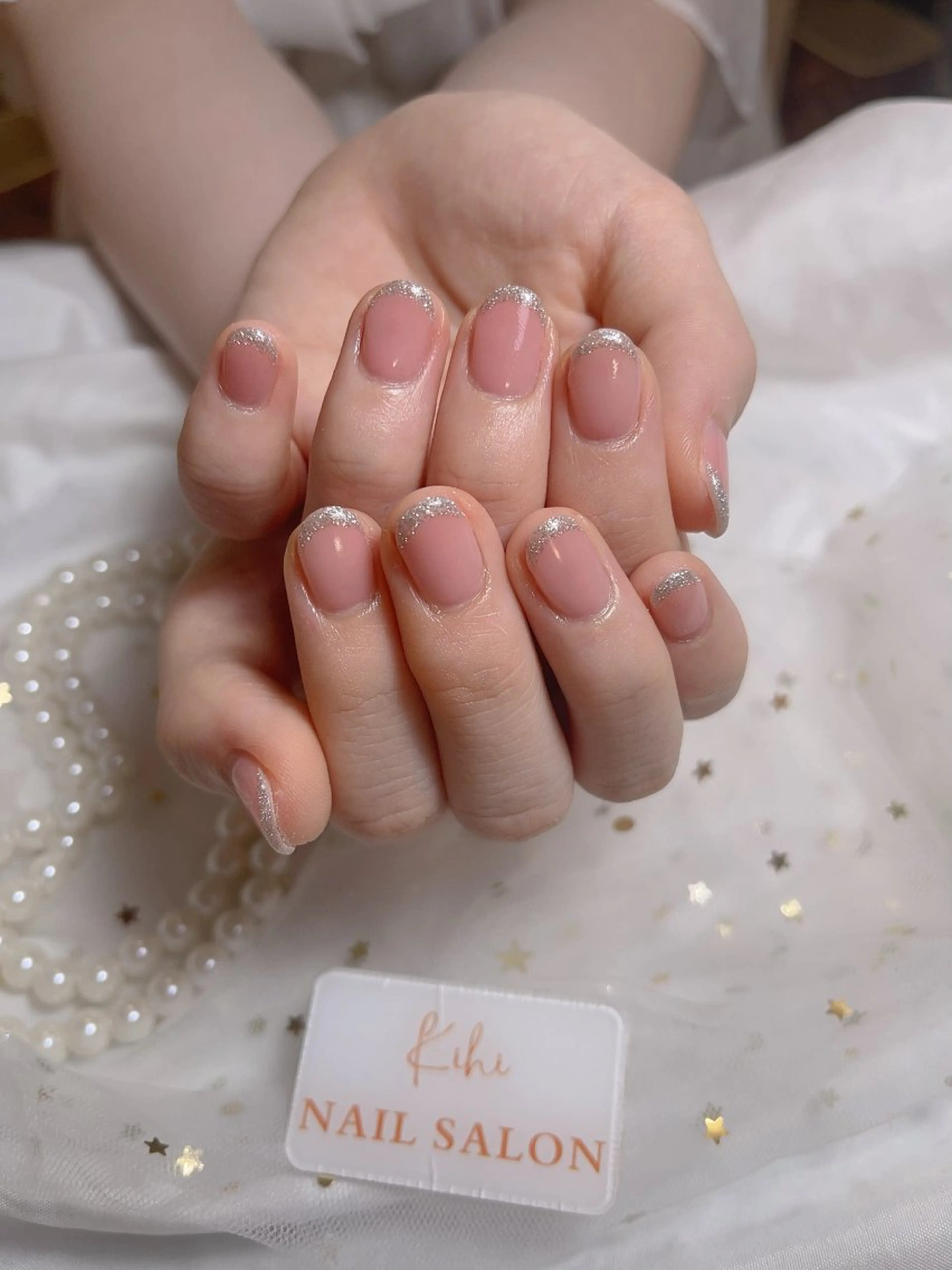 ネイル アートネイル フレンチネイル ジェルネイル グラデーション 韓国ネイル ハンドネイル ハンドケア さくら💮💮 【オフ無料】のネイルデザイン