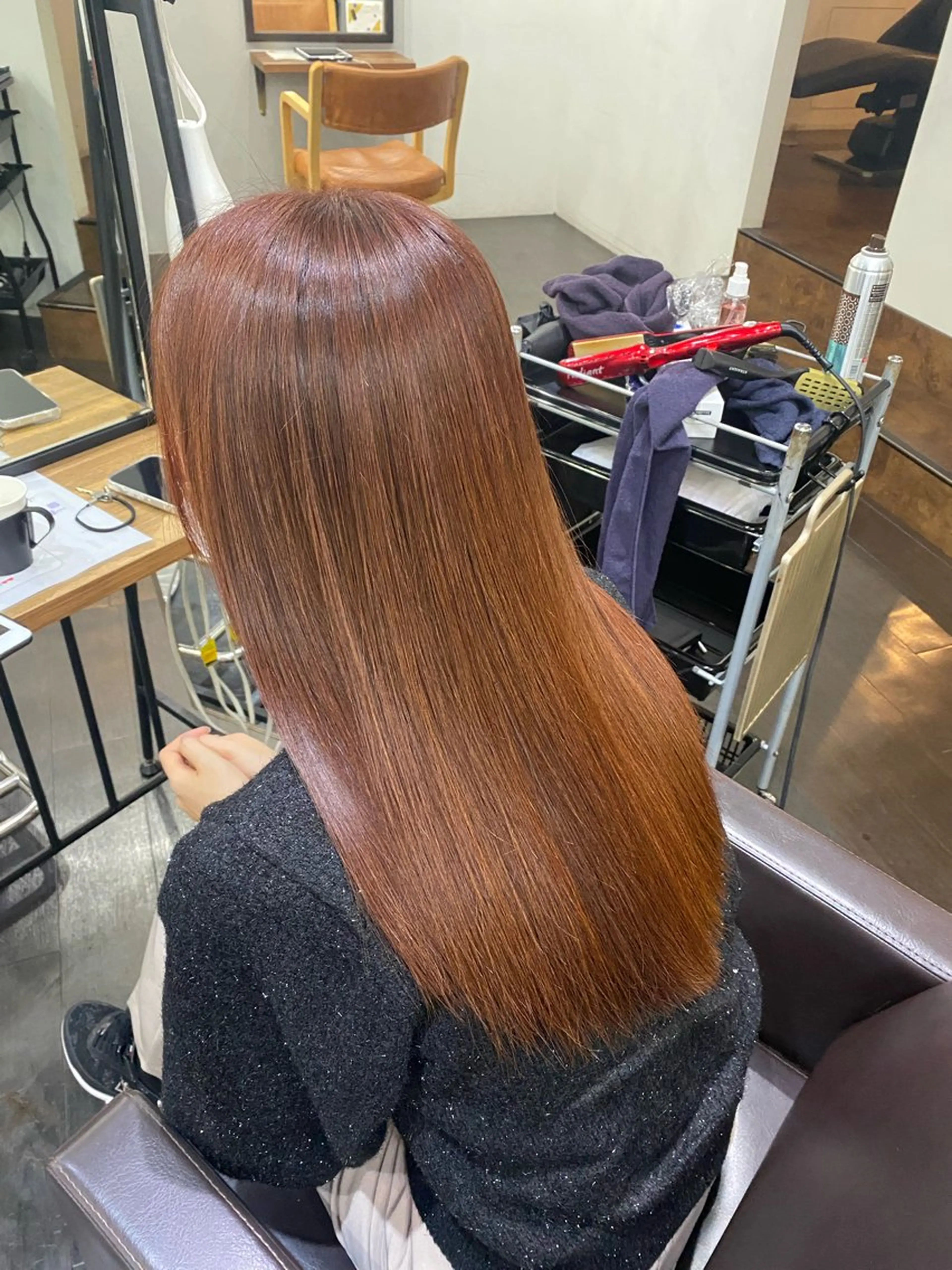 ロング カラー ヘアアレンジ 🍒ᩚ名駅/艶髪 縮毛矯正/あゆ🍒ᩚのヘアスタイル