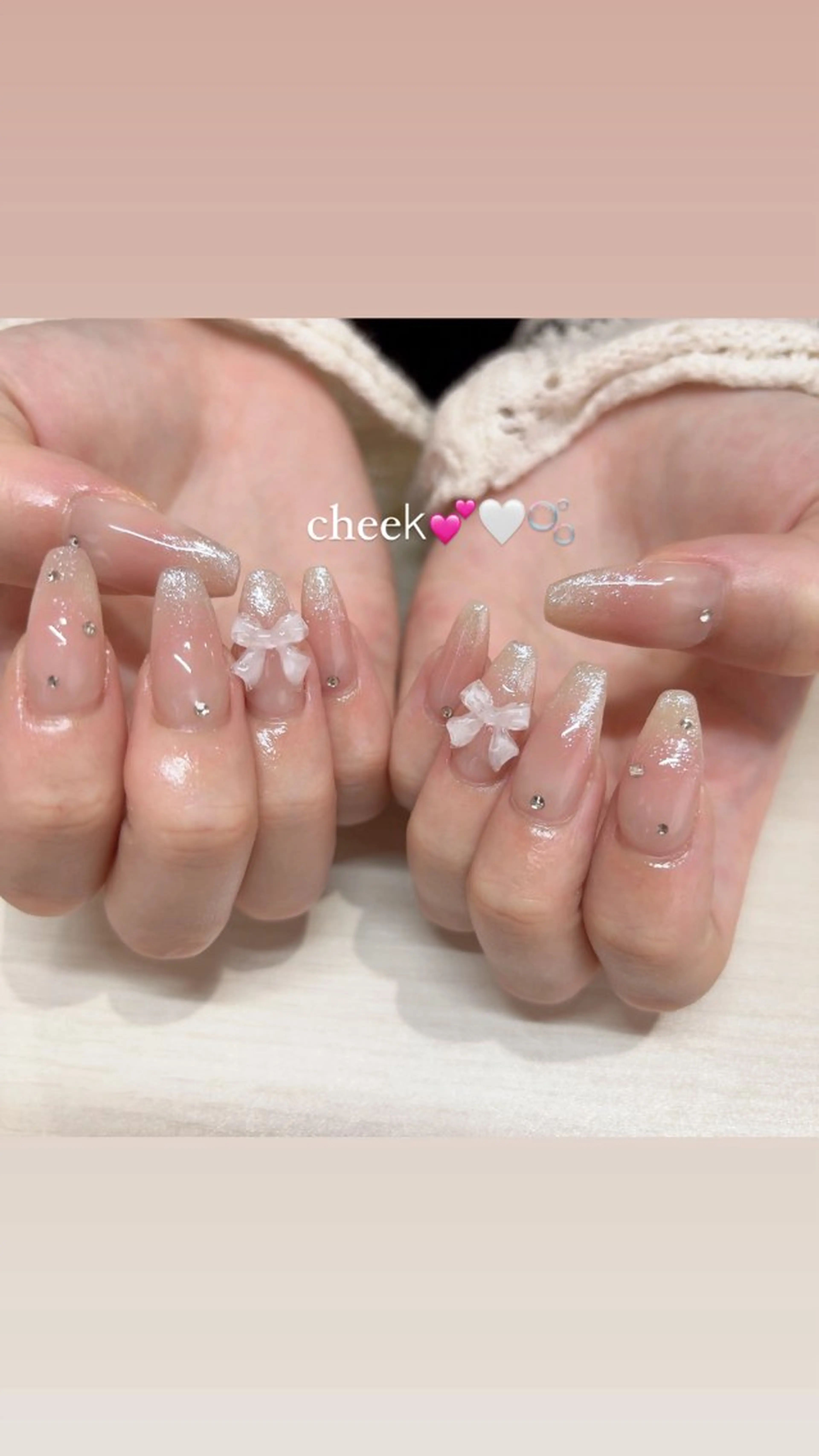 ネイル チークネイル ハンドネイル beautiful meみくのネイルデザイン