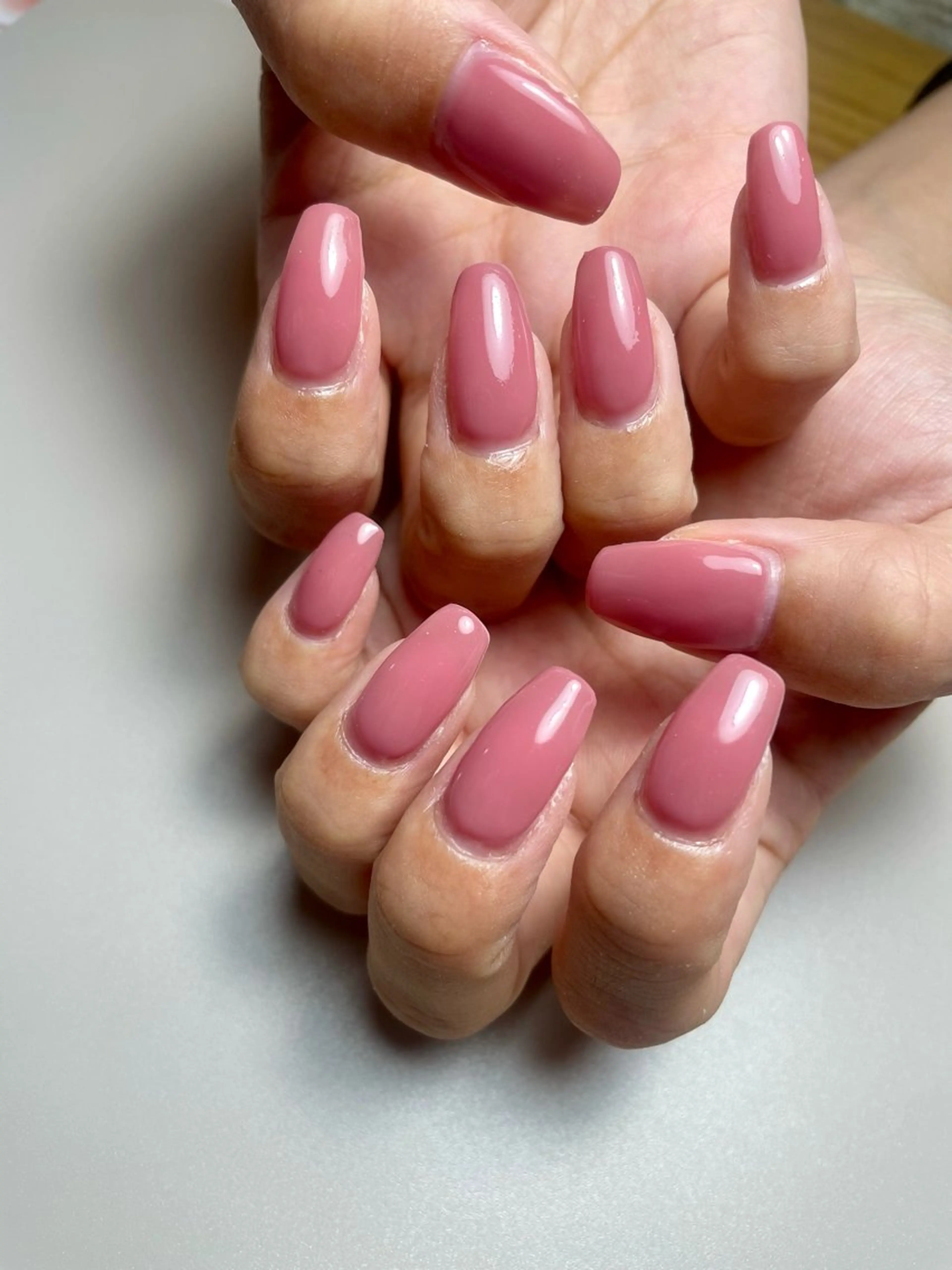 ネイル ワンカラーネイル eyelash&nail YUZUME所属・Narumi/ YUZUME銀座のネイルデザイン