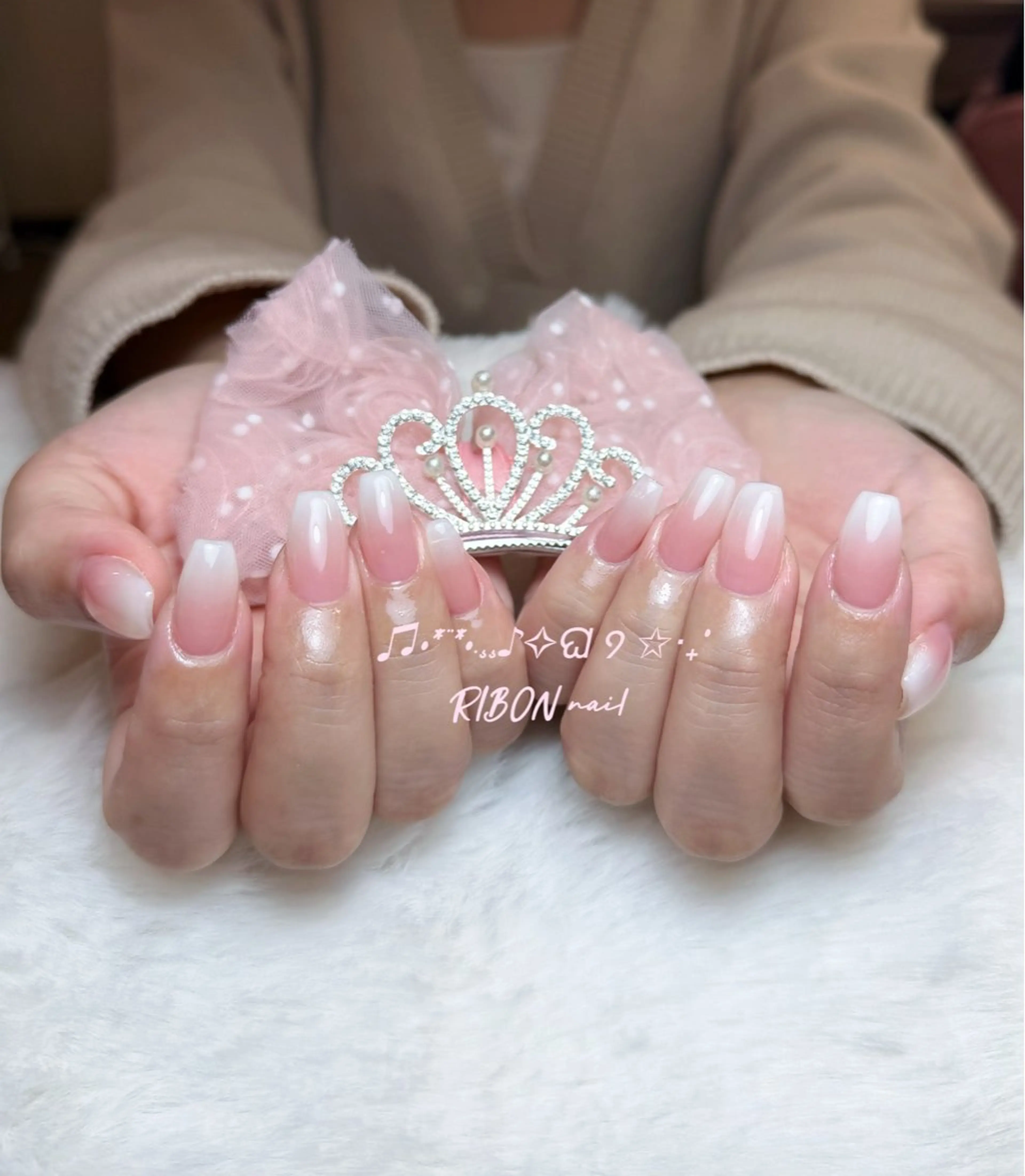 【口コミ🈹★1000円OFF❤️‍🔥】💕(自爪)カラーグラデーション / ラメグラデ 6800→5800の写真