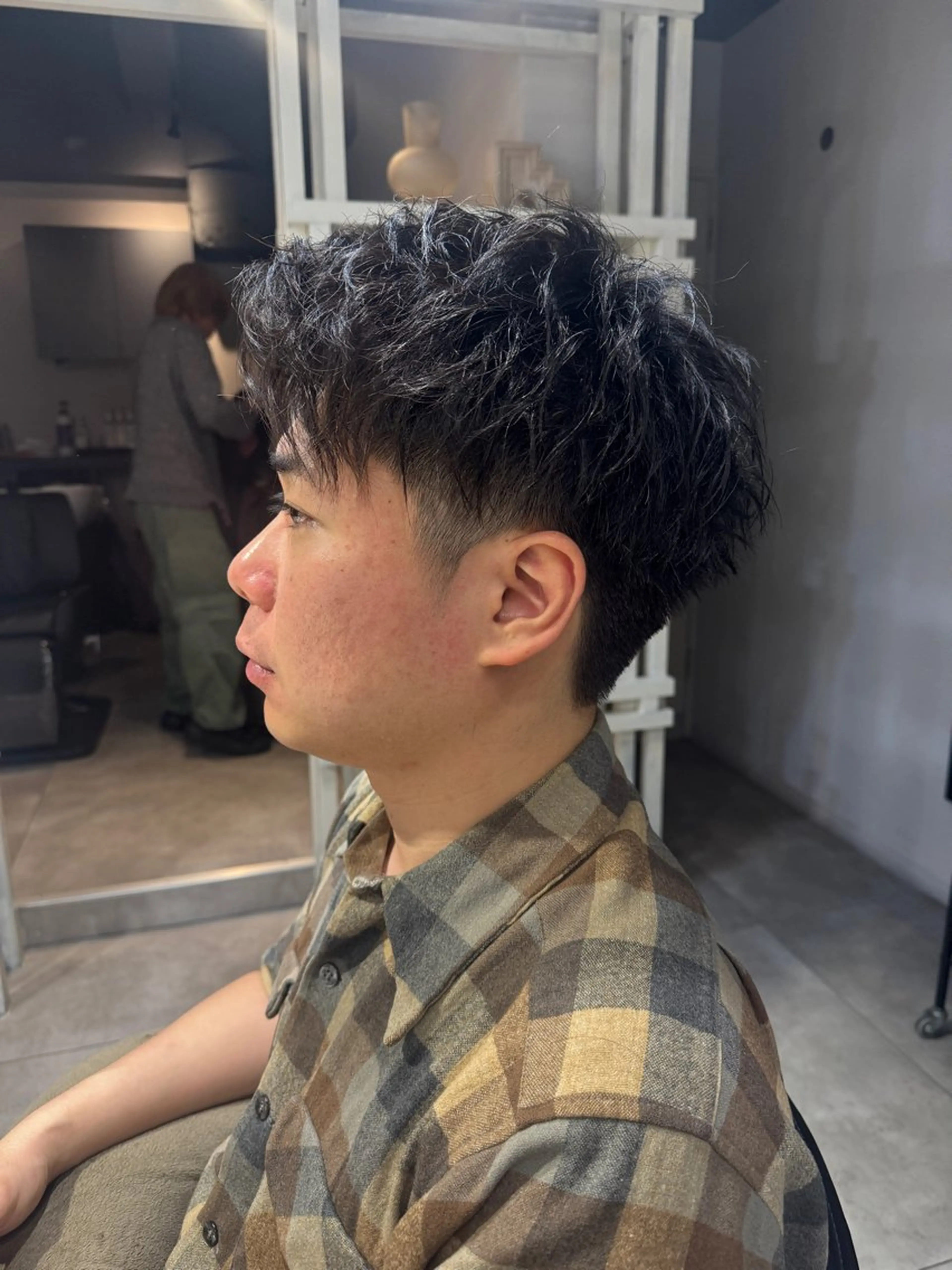 ショート パーマ メンズ カット パーマ トリートメント Dxxxx III所属・女性目線の大人 メンズ*Ayakaのヘアスタイル