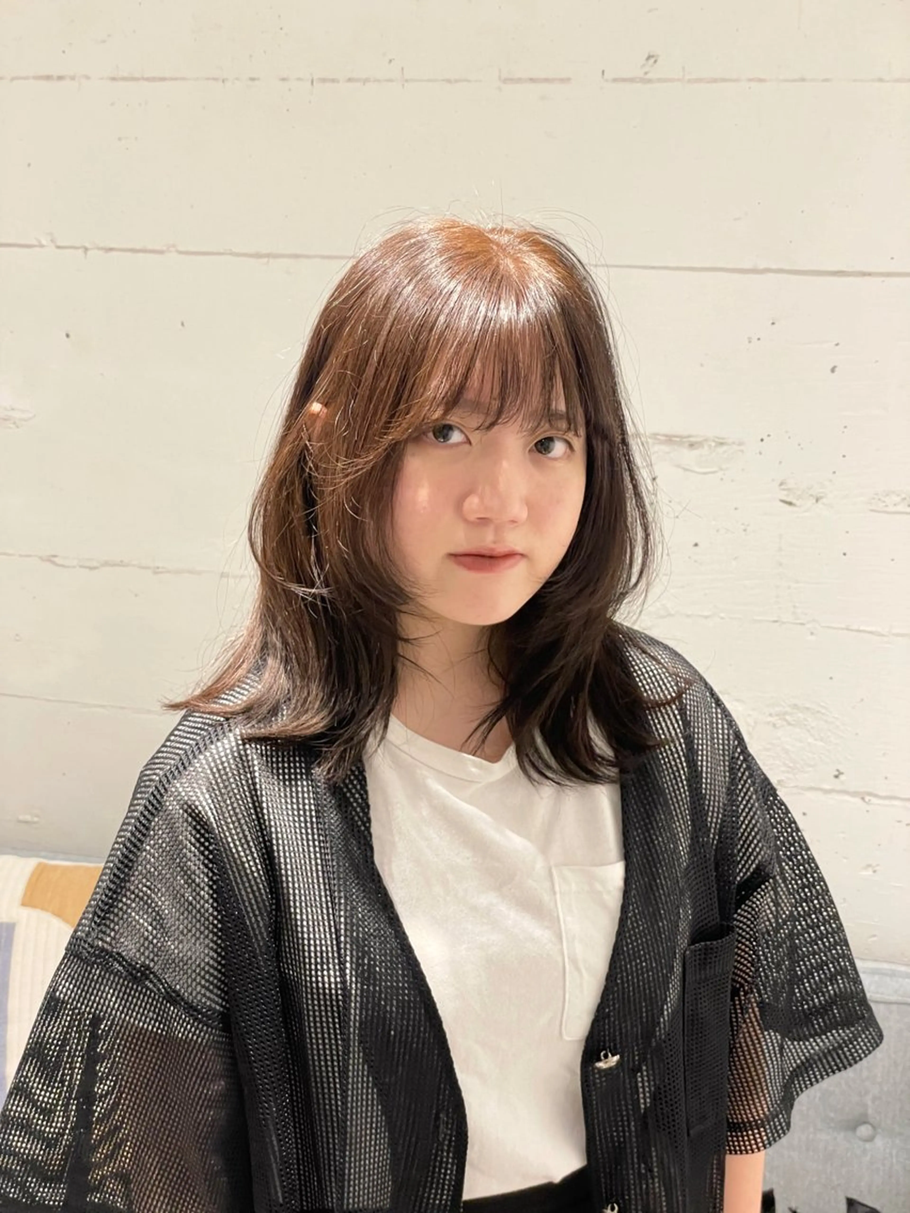 ミディアム カラー ヘアカラー トリートメント 暖色カラー / rio🐏 / 目黒のヘアスタイル