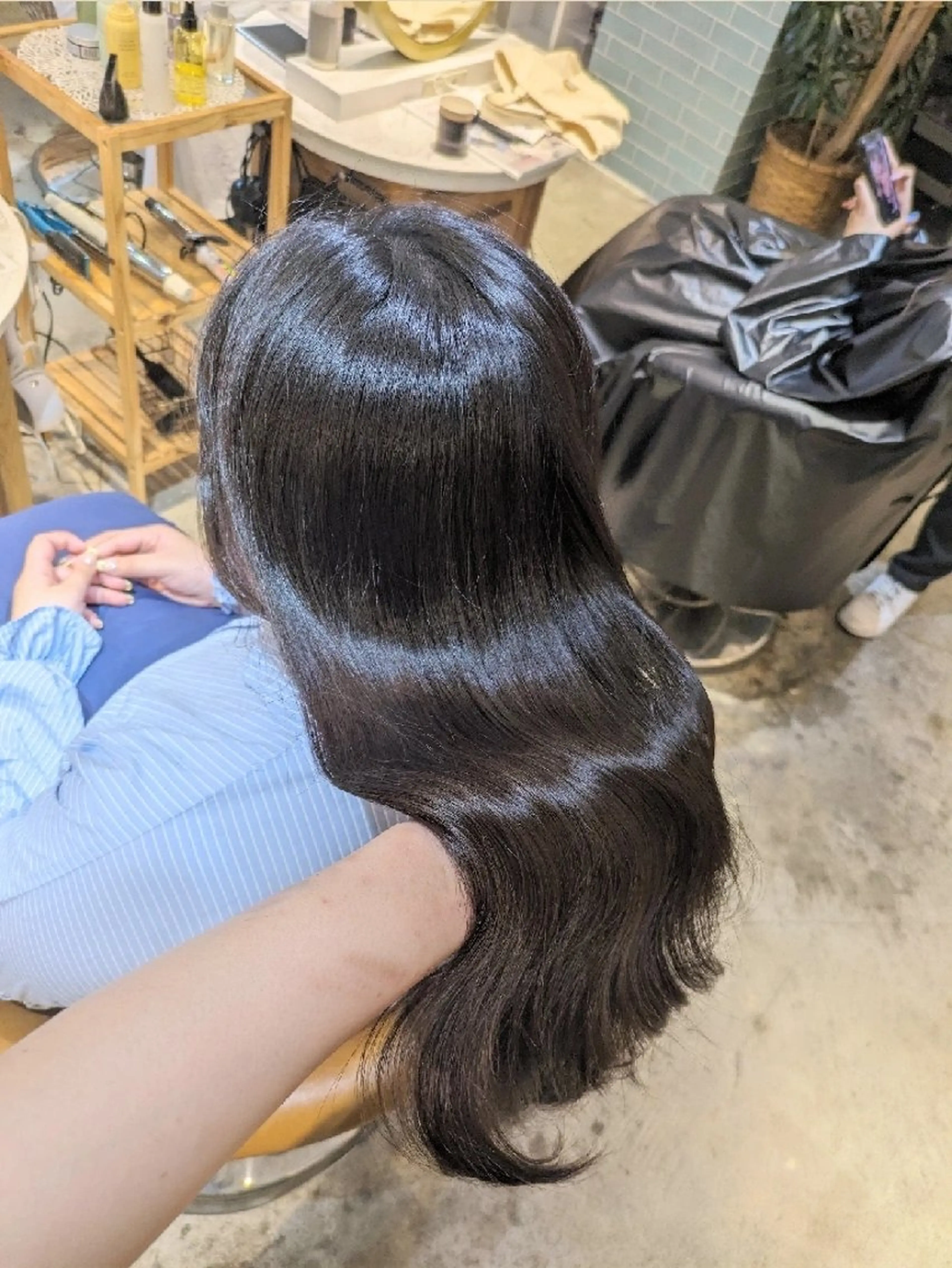 ロング カット ヘアカラー トリートメント 縮毛矯正/レイヤー 💎やまもとちひろのヘアスタイル