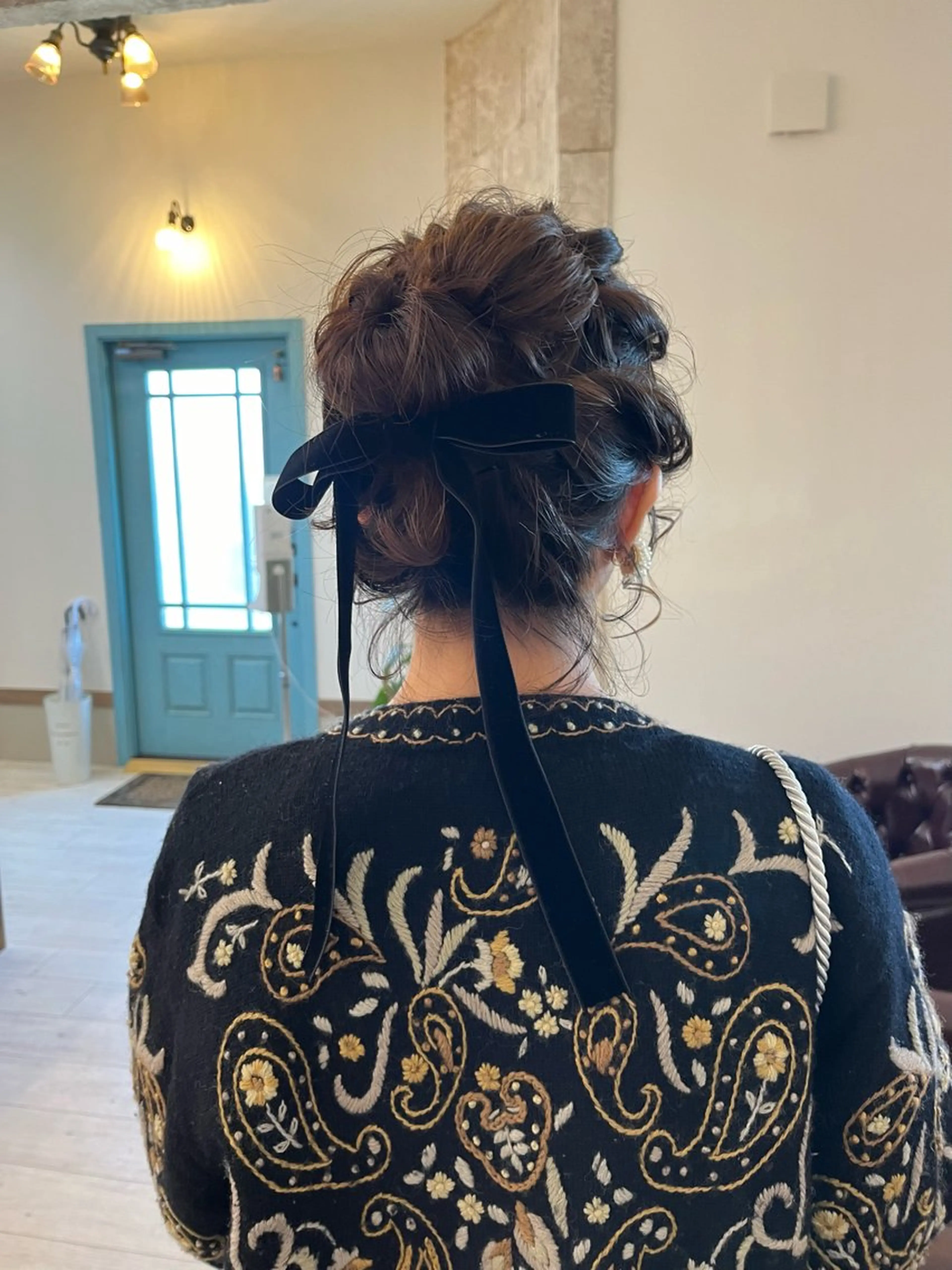 セミロング ヘアアレンジ Agu hair time所属・time_ メラニーのヘアスタイル