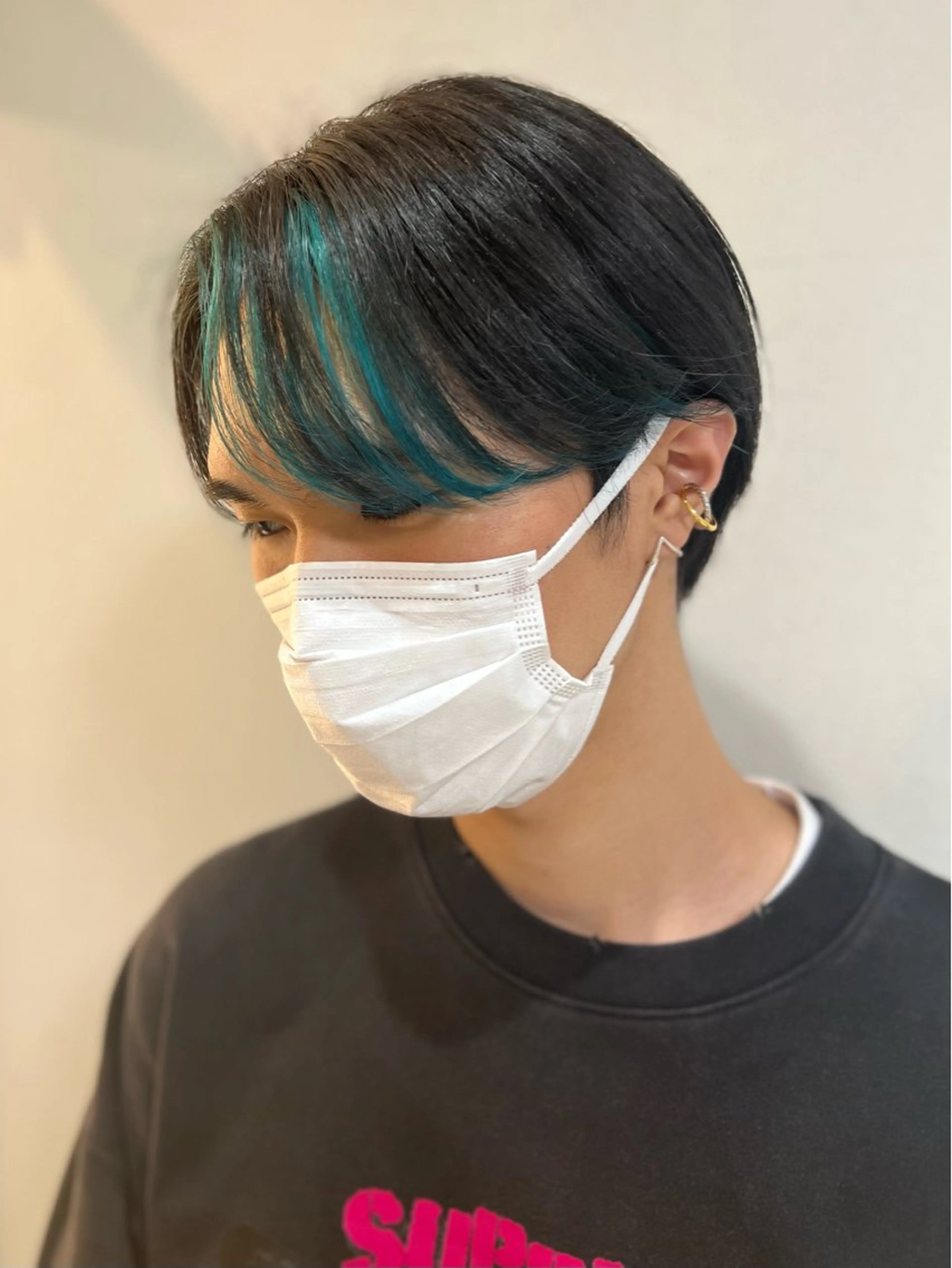 ショート ミストバング カット ヘアカラー 札幌パーマ レイヤー/後藤海音のヘアスタイル