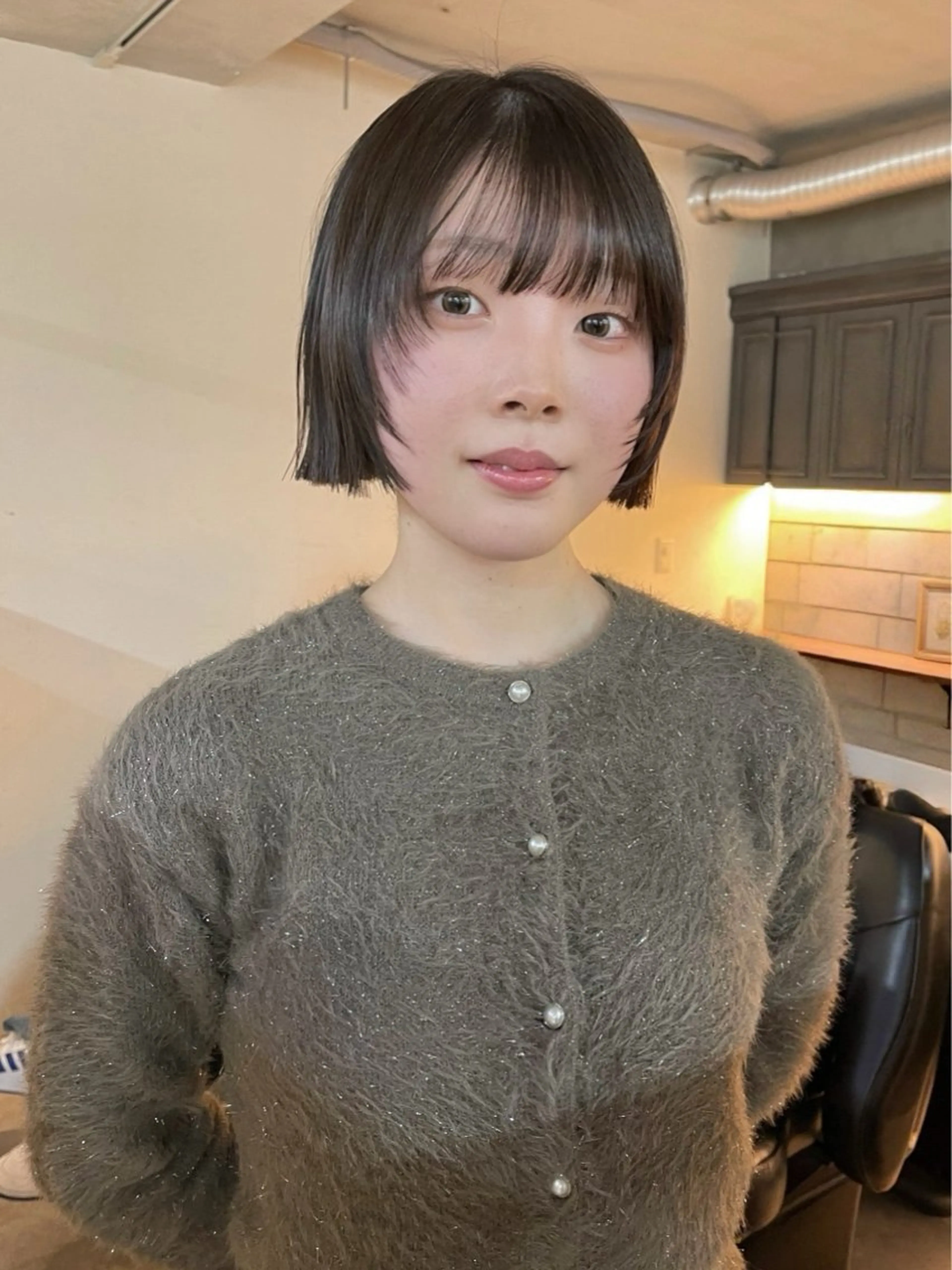 ミディアム カラー ボブレイヤー ボブ レイヤーカット カット ヘアカラー トリートメント ヘアセット 安部佑哉/ハイトーン /レイヤー/グランジのヘアスタイル