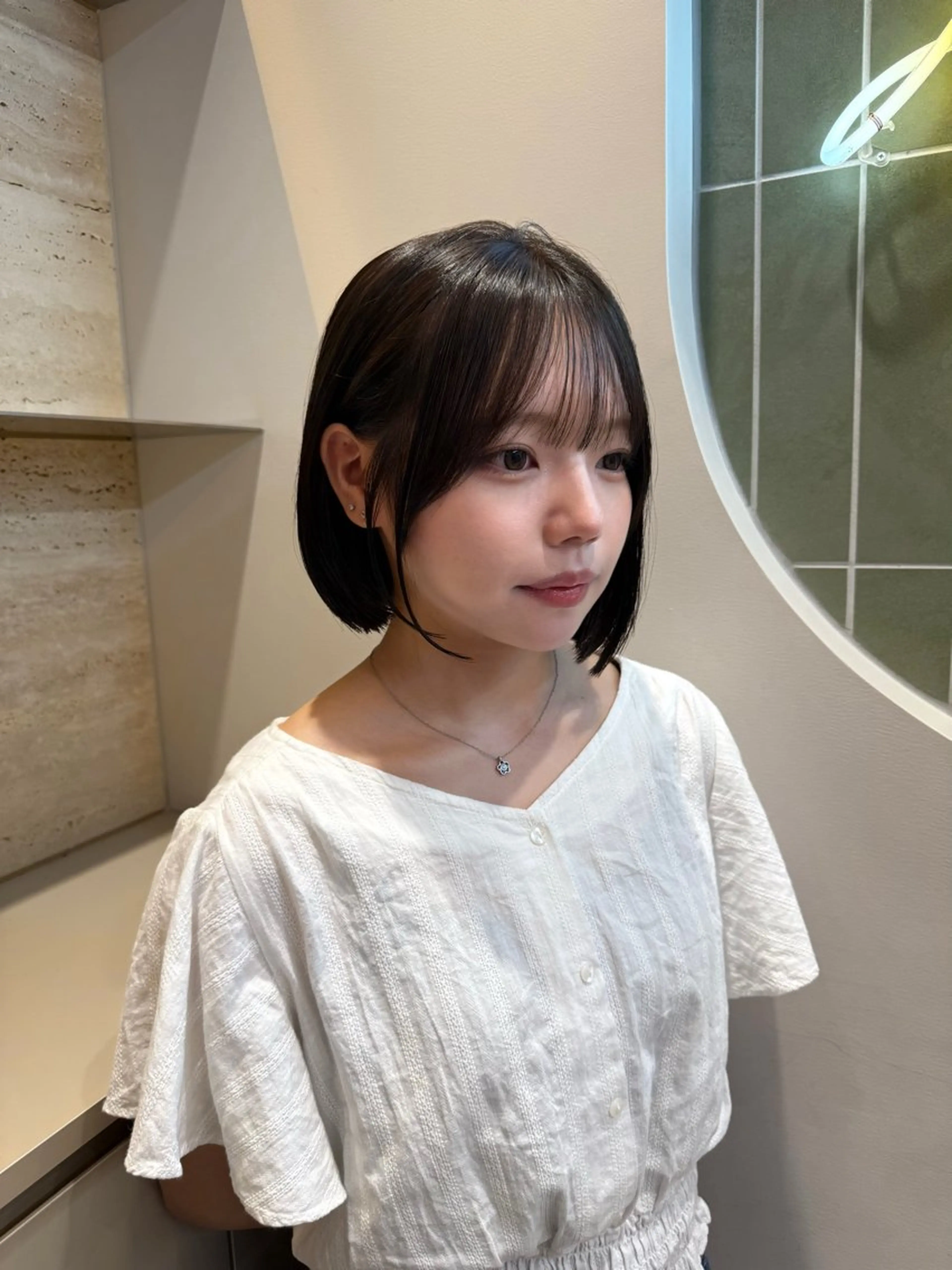 ショート カット ヘアカラー トリートメント Hello by Sea所属・レイヤー/艶髪/ボブ /くびれ/伊藤　勇司のヘアスタイル