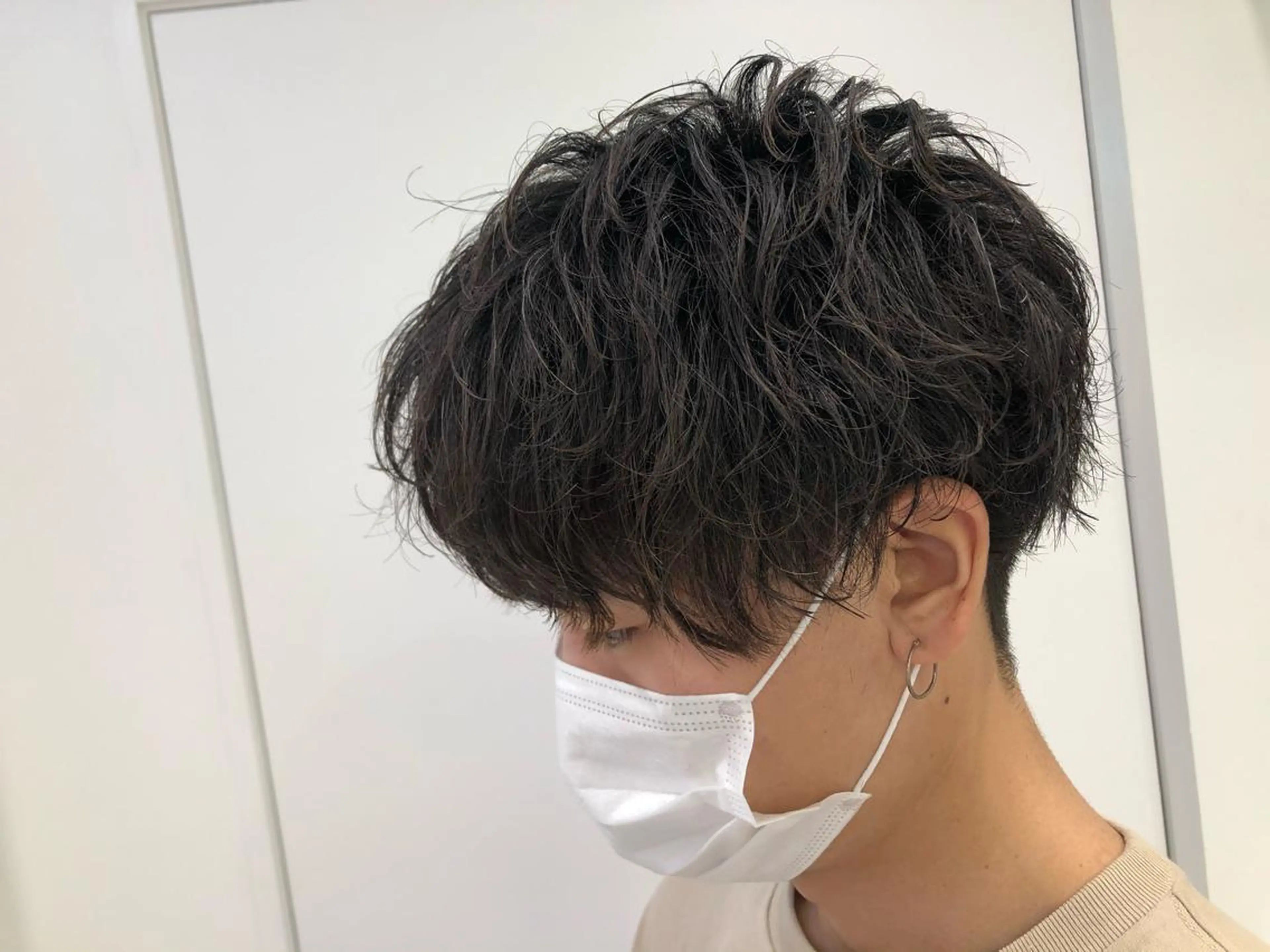 パーマ メンズ BABY 艶髪暗髪ヘア💖達人のヘアスタイル