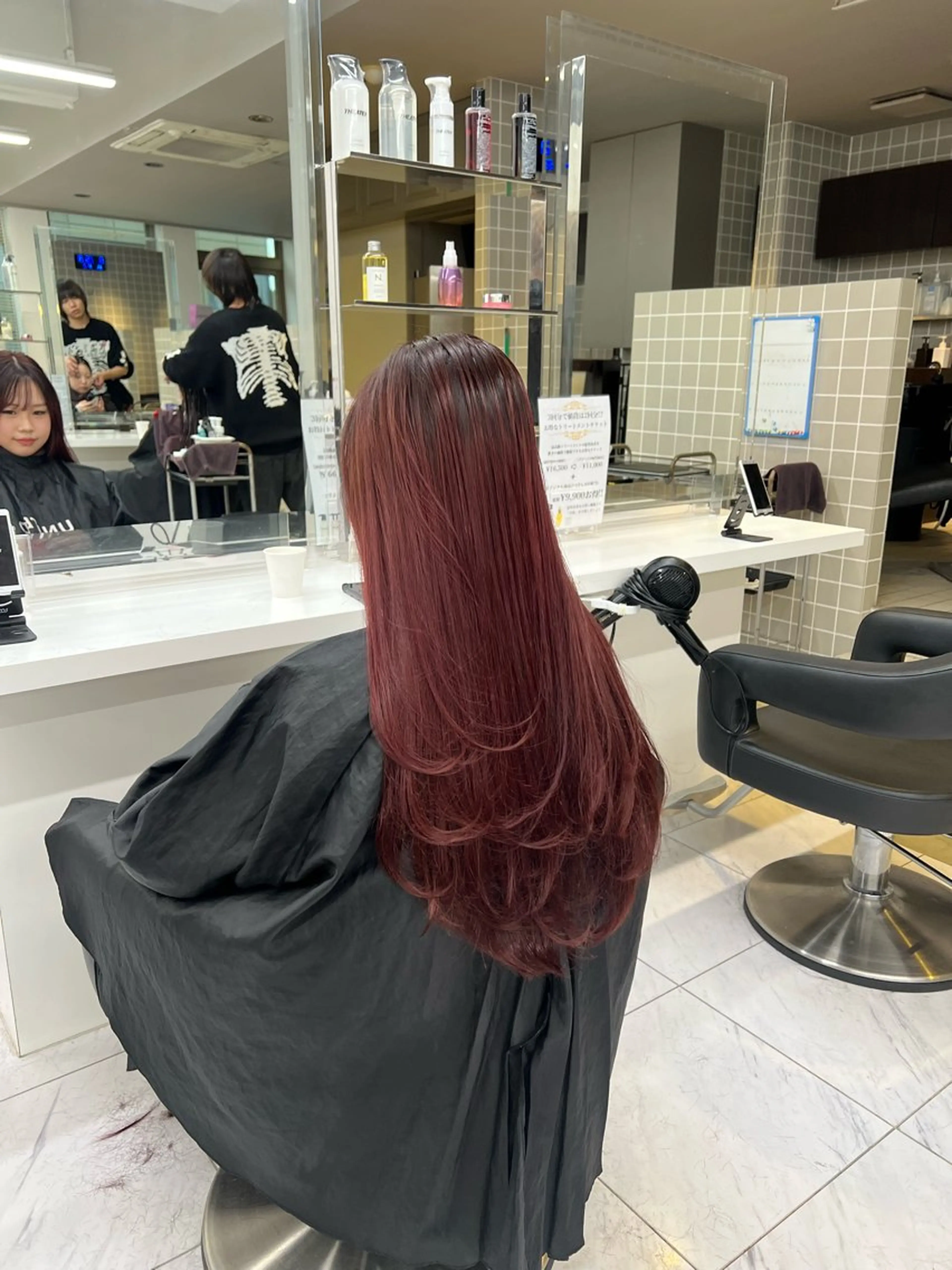 ロング カラー カット ヘアカラー 韓国レイヤーカット /REIのヘアスタイル