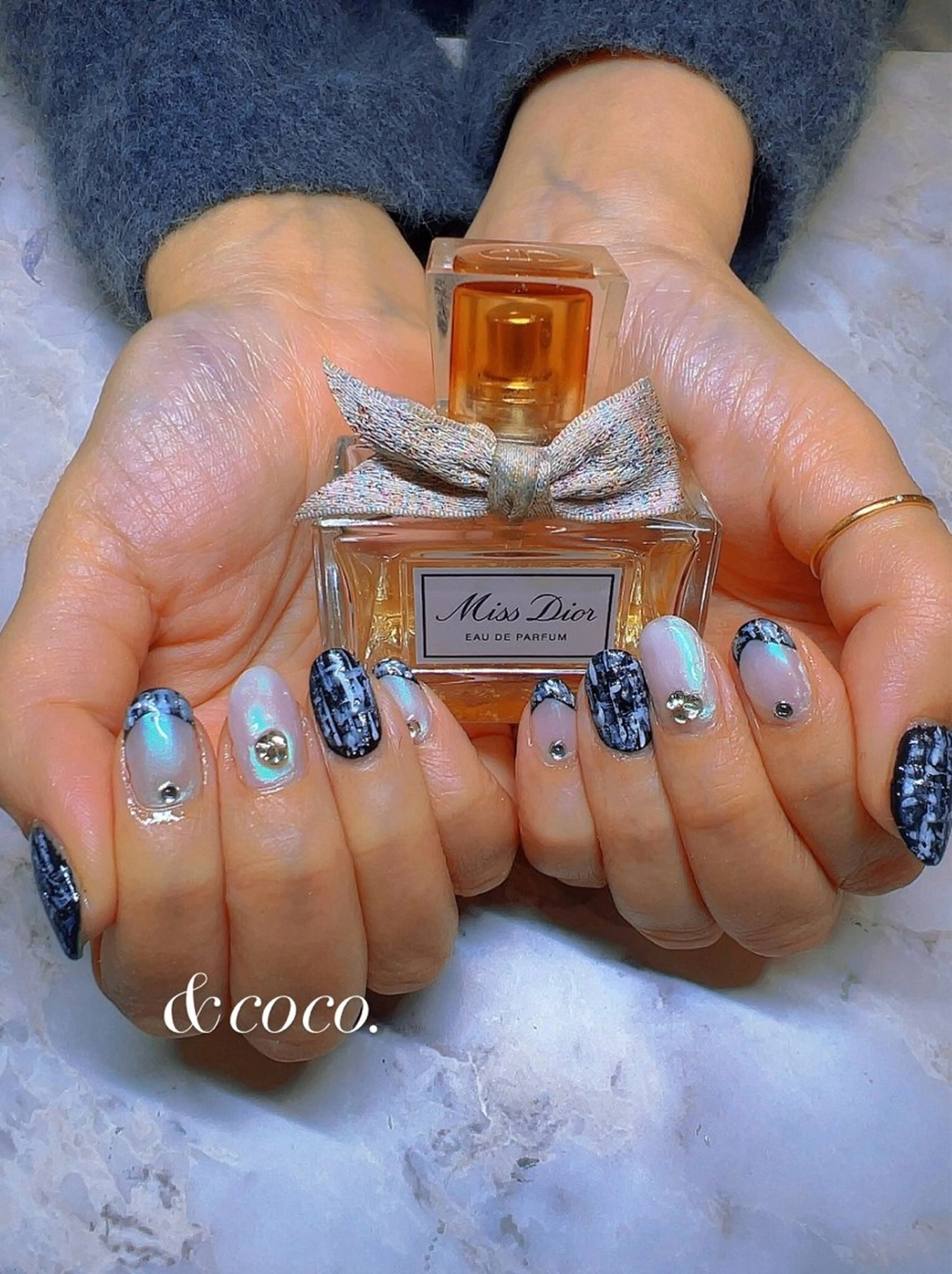 ネイル ツイードネイル ハンドネイル ＆coco.所属・＆ coco.のネイルデザイン