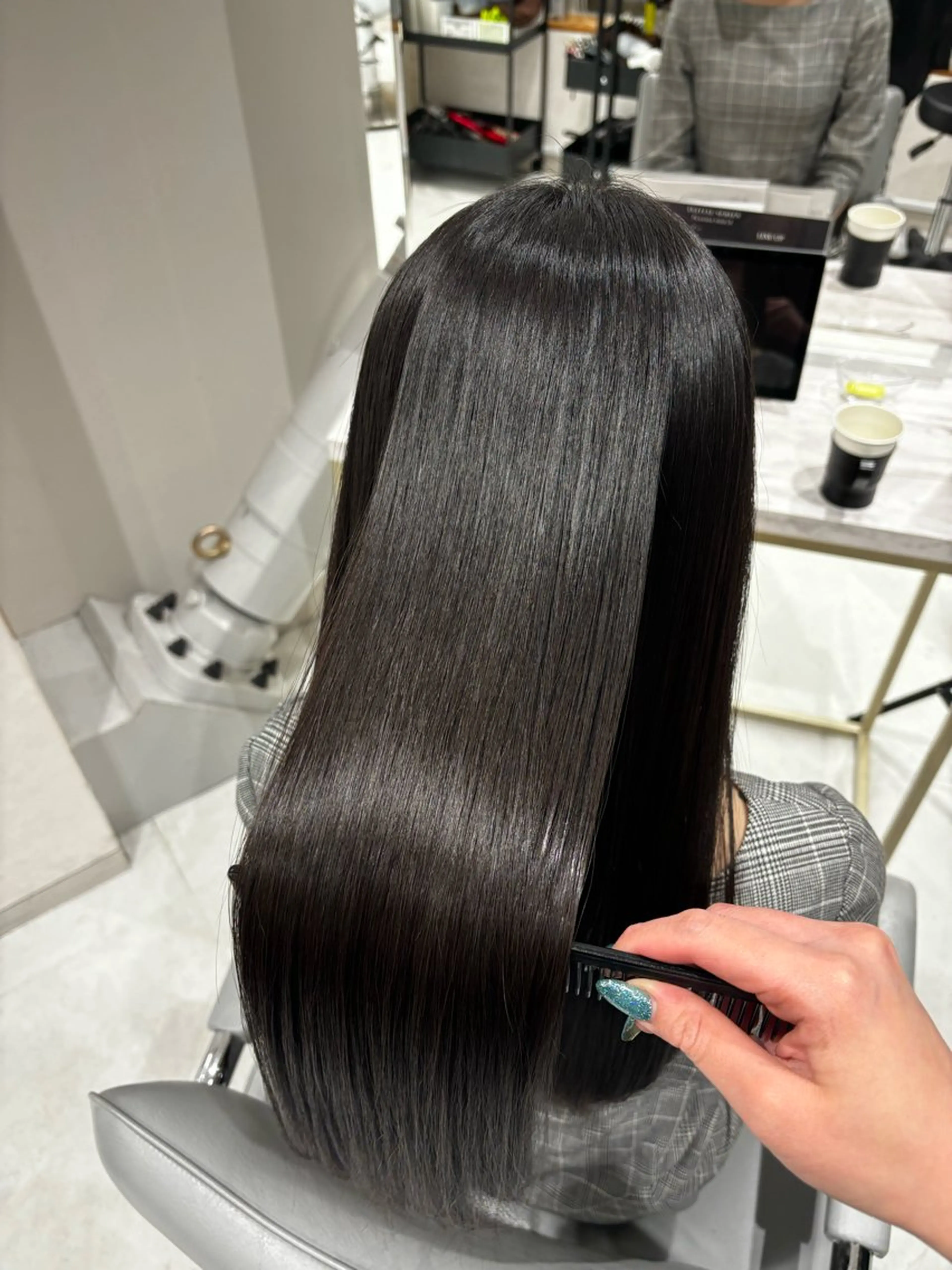 セミロング カット ヘアカラー トリートメント 新宿No.1艶髪矯正 美艶カラー/FUKAのヘアスタイル