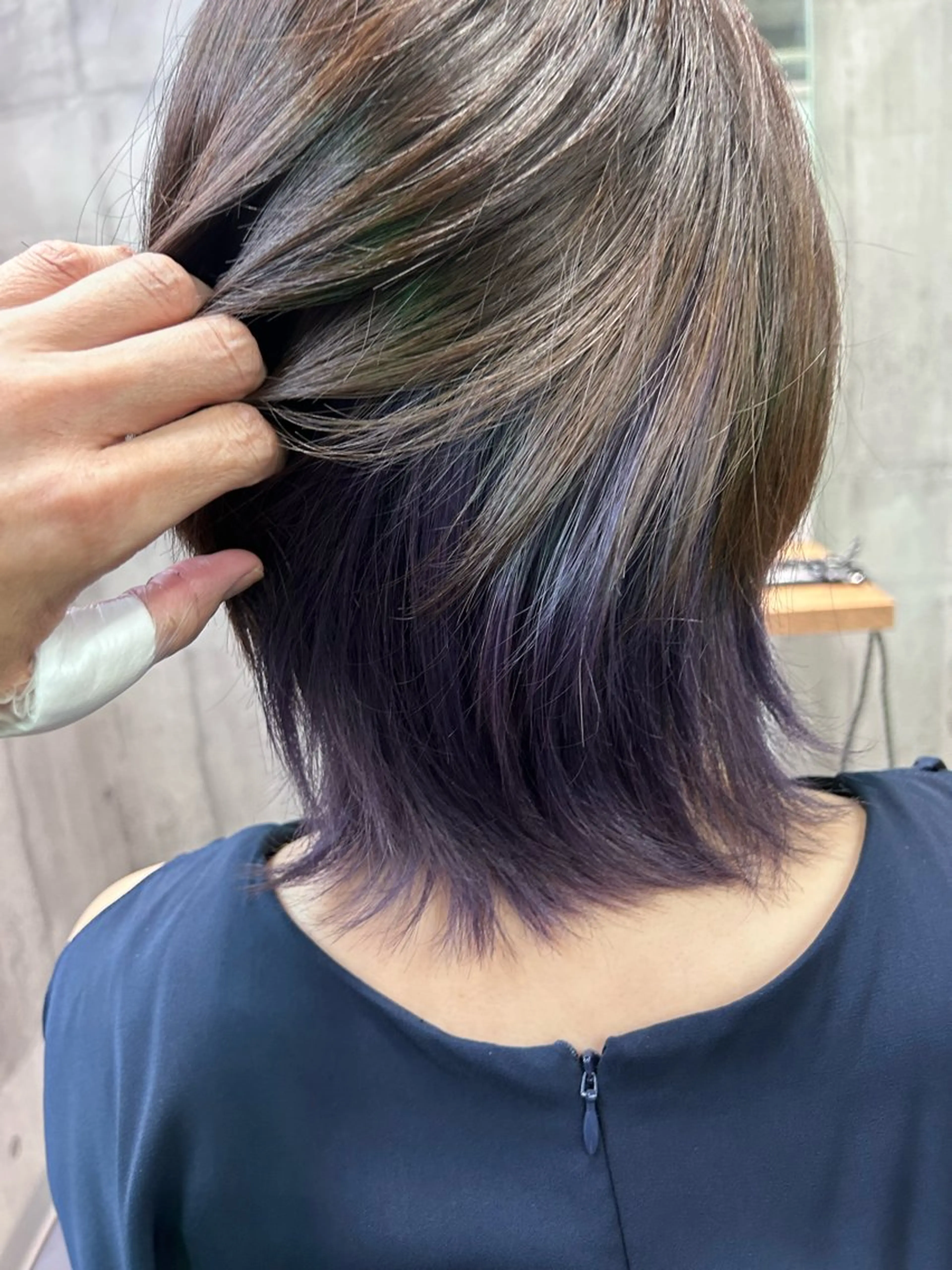 ショート カラー アクアカラー バレイヤージュ ブリーチ ケアブリーチ ケアカラー ヘアカラー トリートメント newi赤羽 ✂️KEN✂️のヘアスタイル