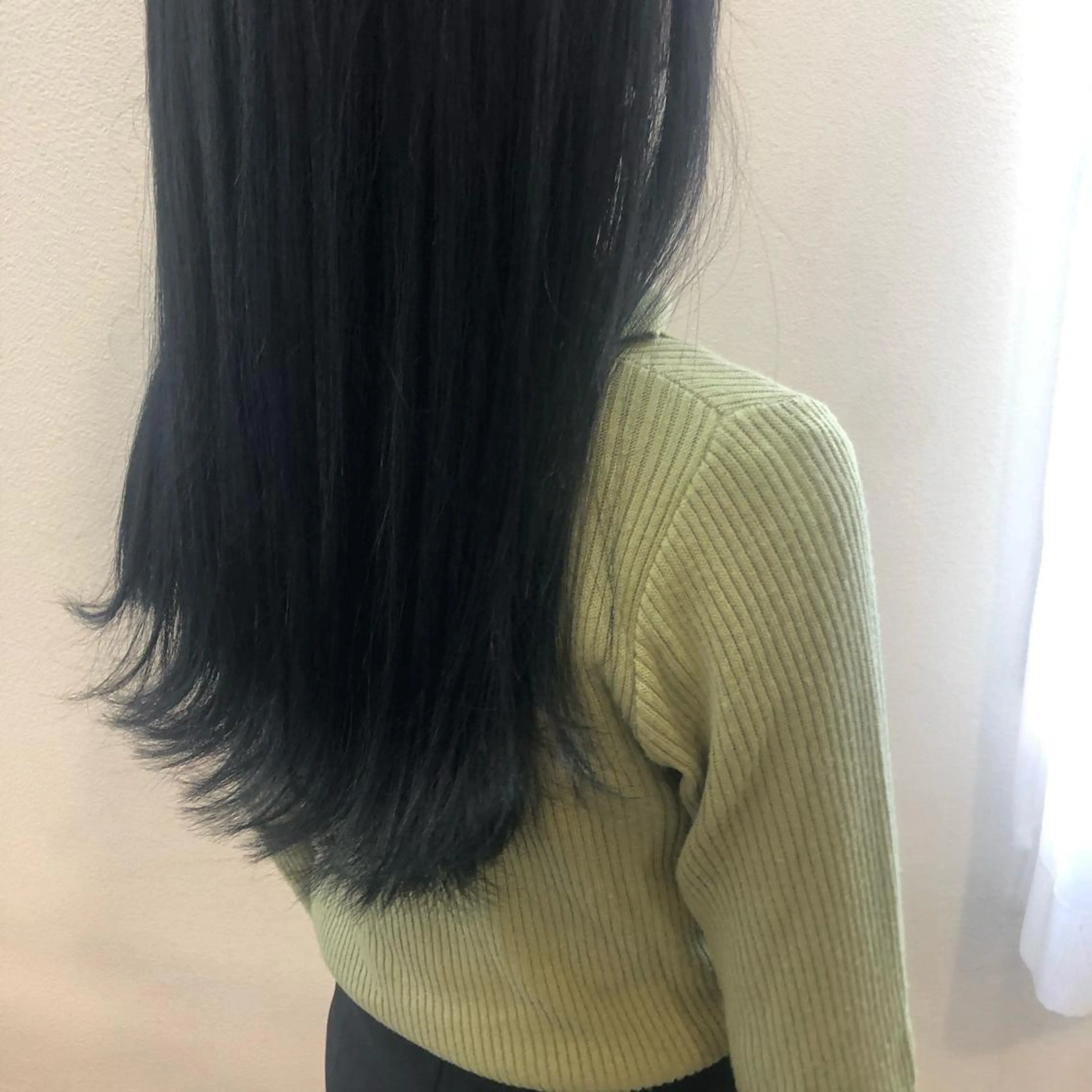 ロング カラー 黒髪 ブルーカラー ブルーブラック 🫧chinatsu 🫧のヘアスタイル