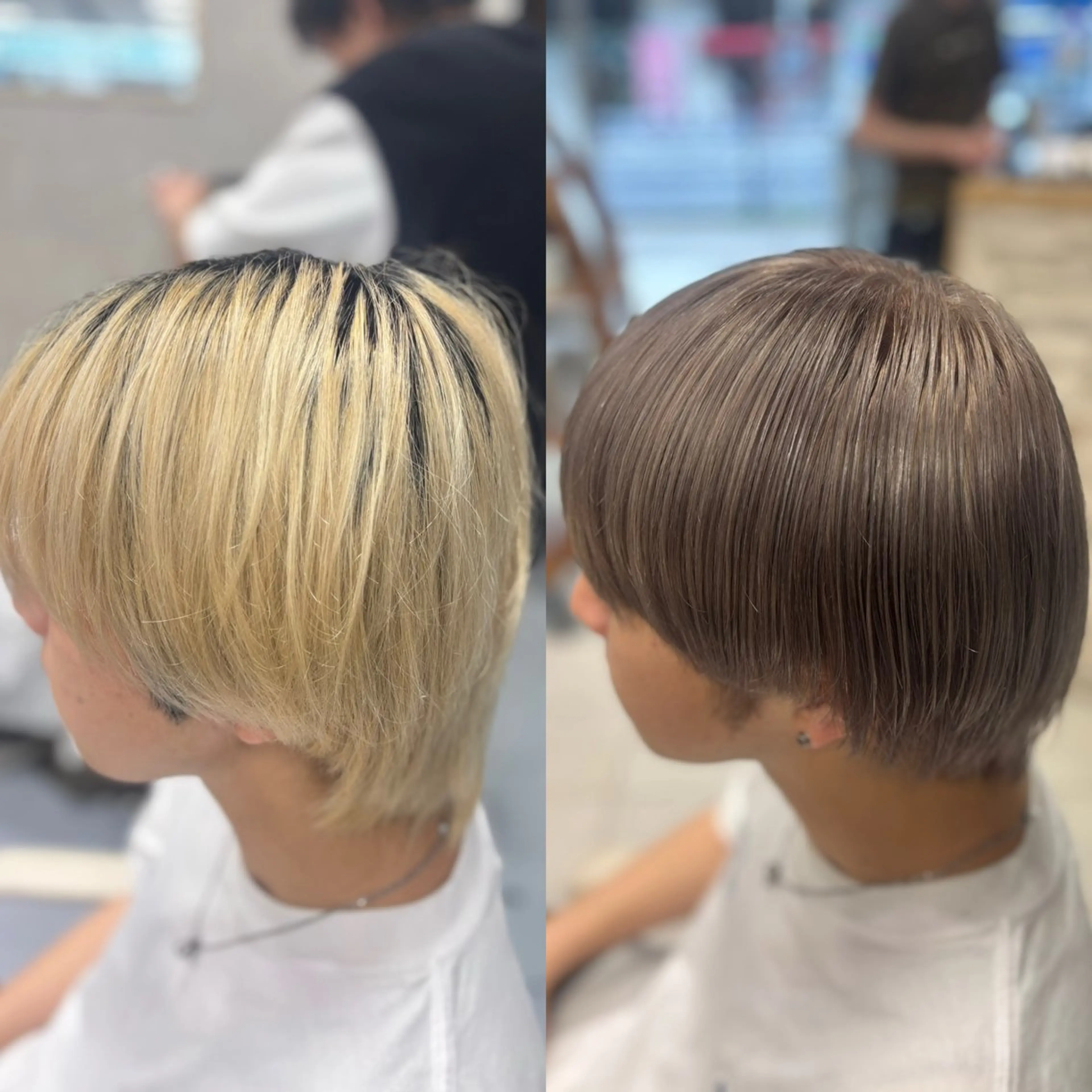 ショート カラー メンズ ヘアカラー メンズ特化韓国風 パーマスタイル/りんのヘアスタイル