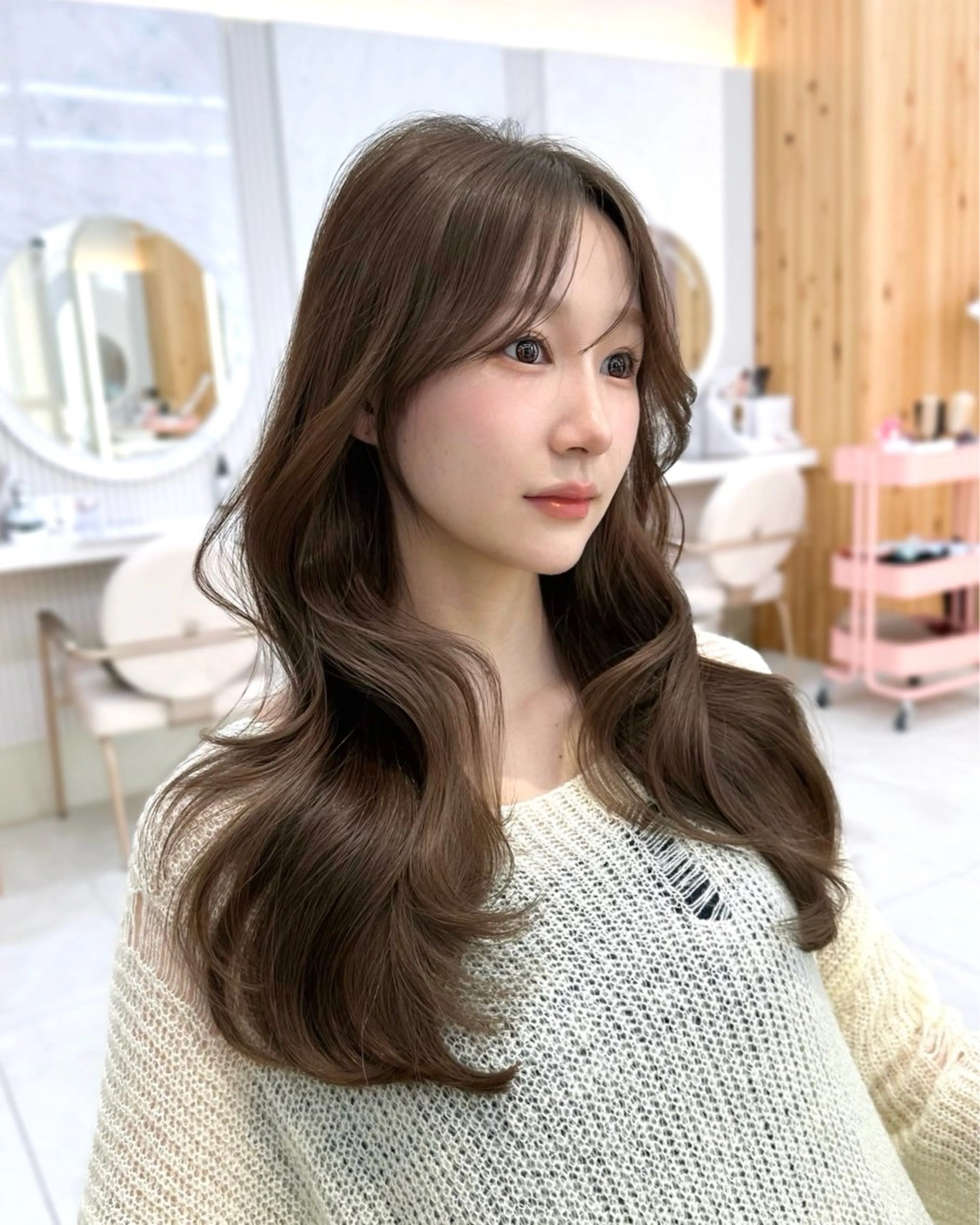 ロング カラー カット ヘアカラー トリートメント 🇰🇷韓国風くびれ ヘア🇰🇷中村優大のヘアスタイル