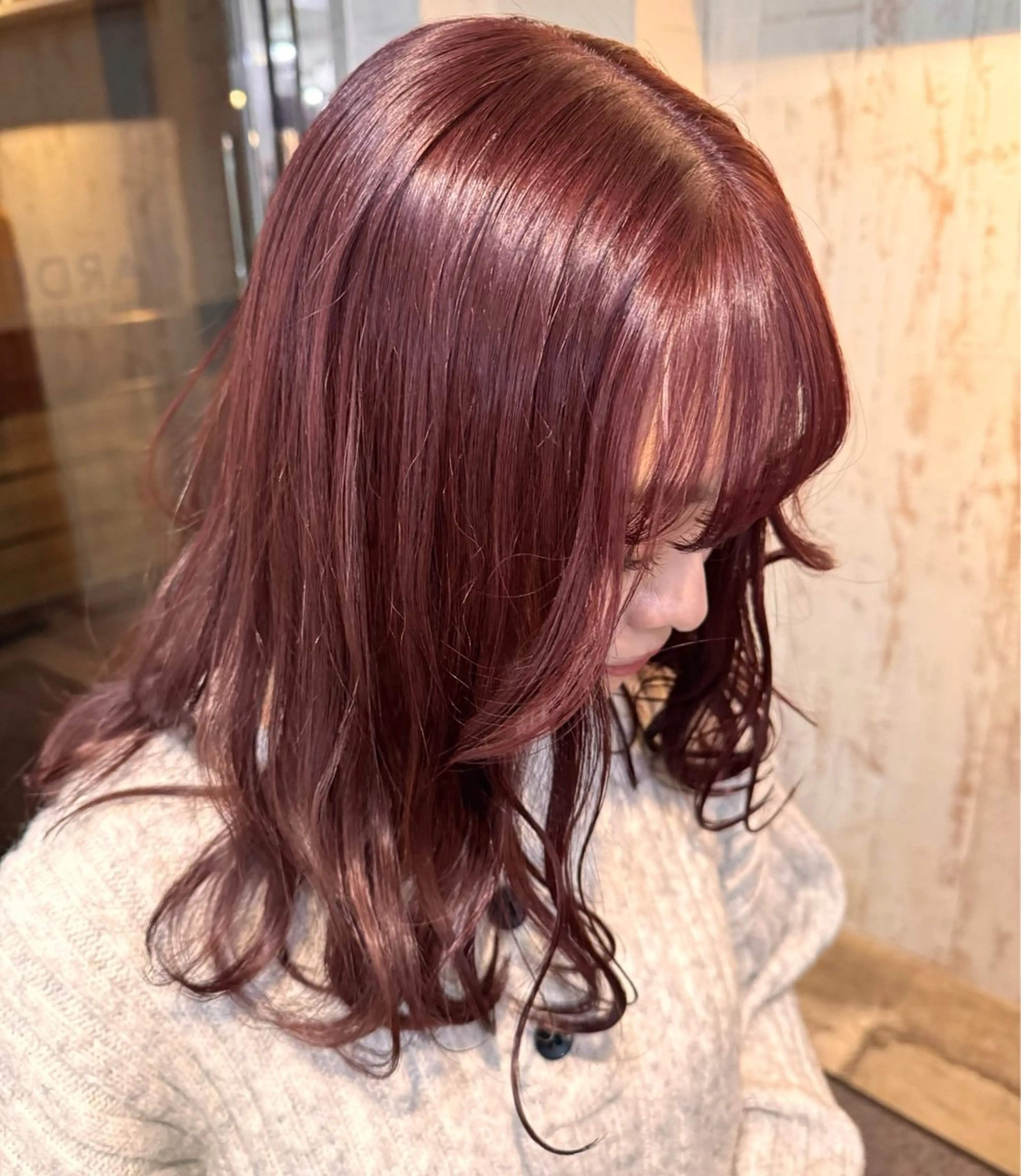 ミディアム カラー 松本優香/ボブ/ダ ブルカラー/髪質改善のヘアスタイル