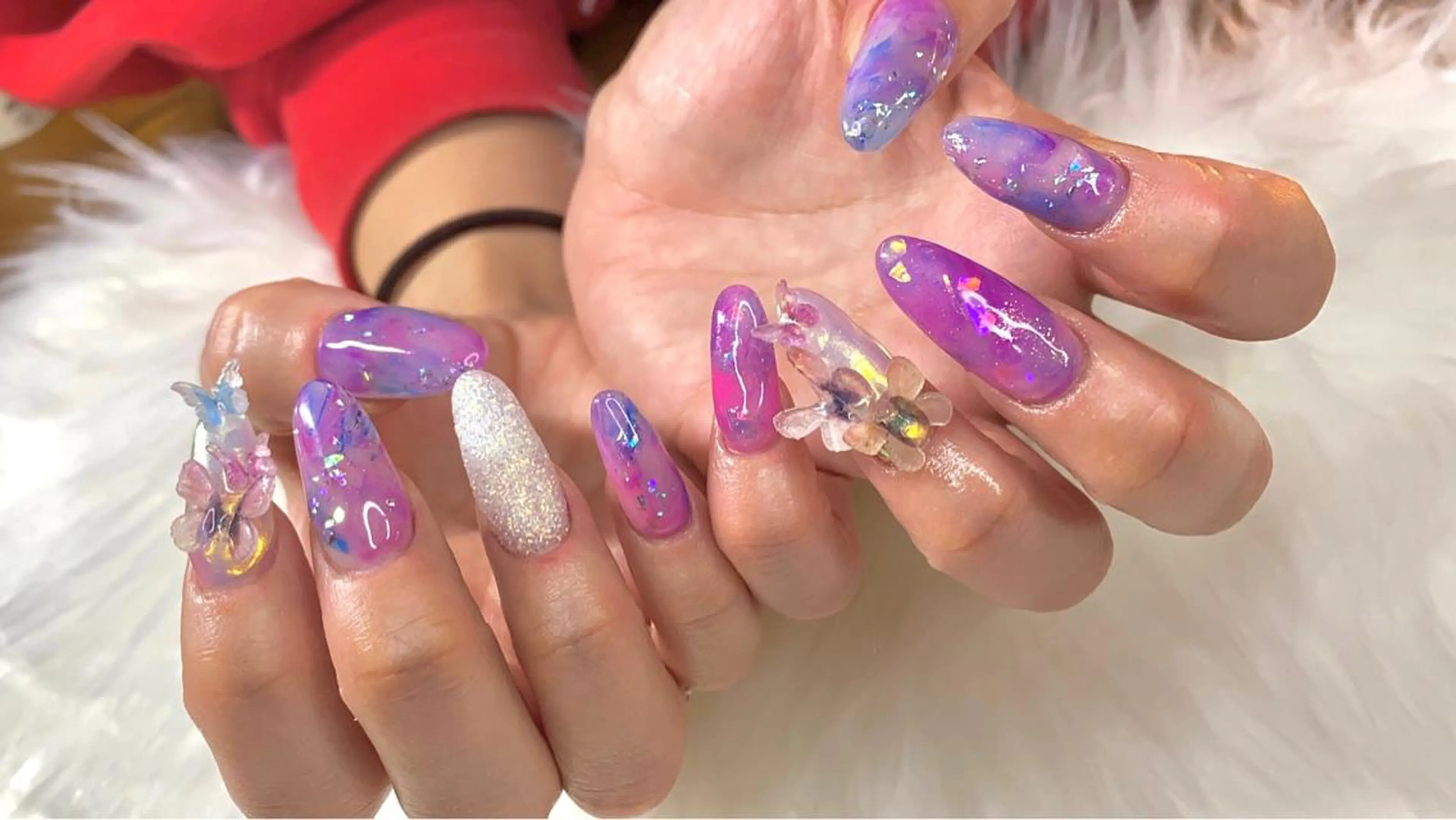 ネイル スカルプネイル aime 中崎町のネイルデザイン