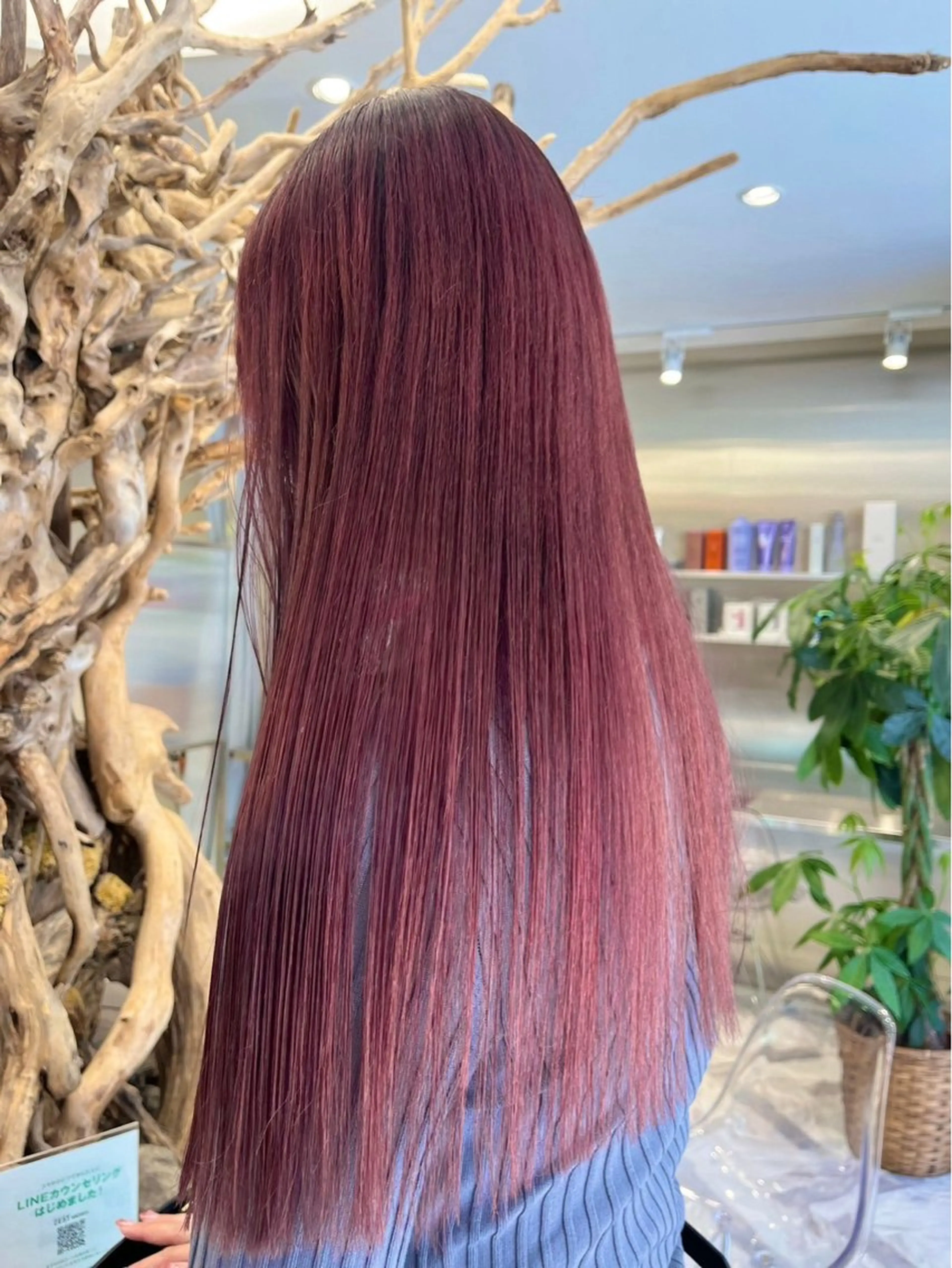 ミディアム カラー ピンクカラー 似合わせ SHOYAのヘアスタイル