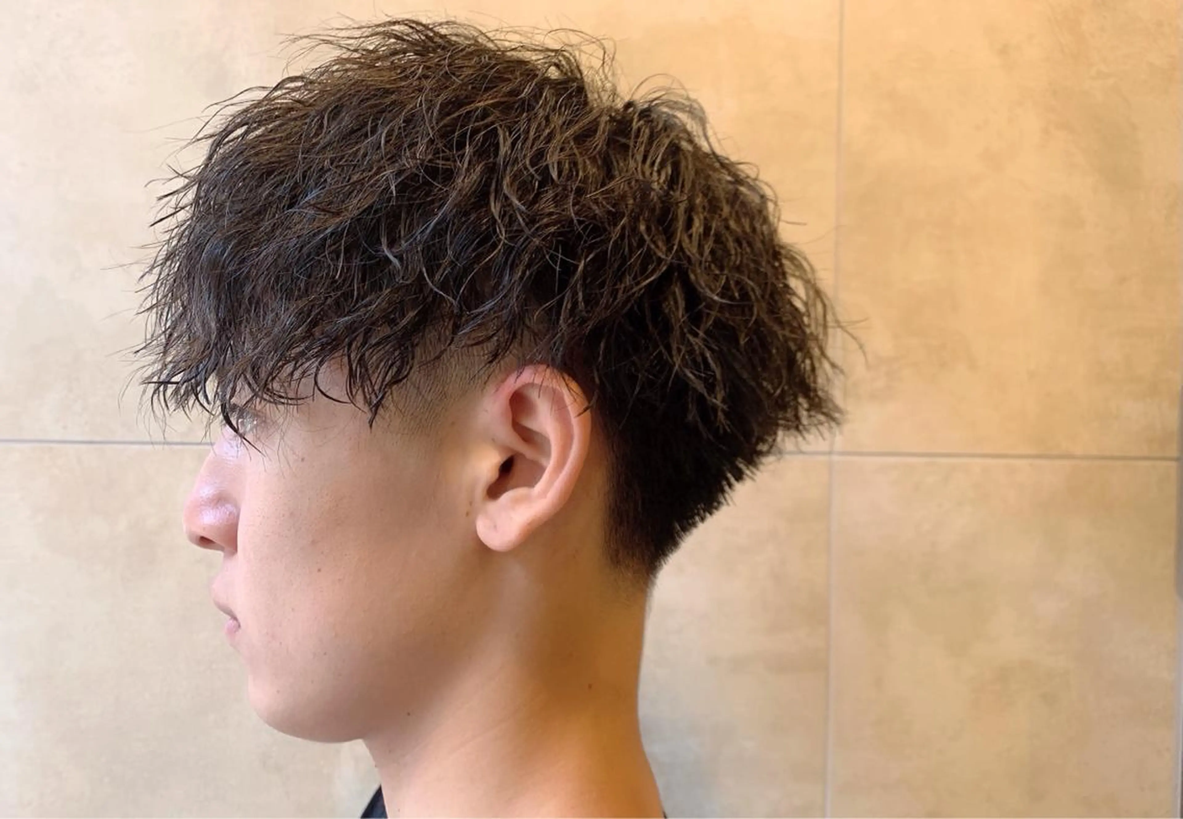 ショート パーマ メンズ LOM/メンズサロン 狸小路7丁目のヘアスタイル