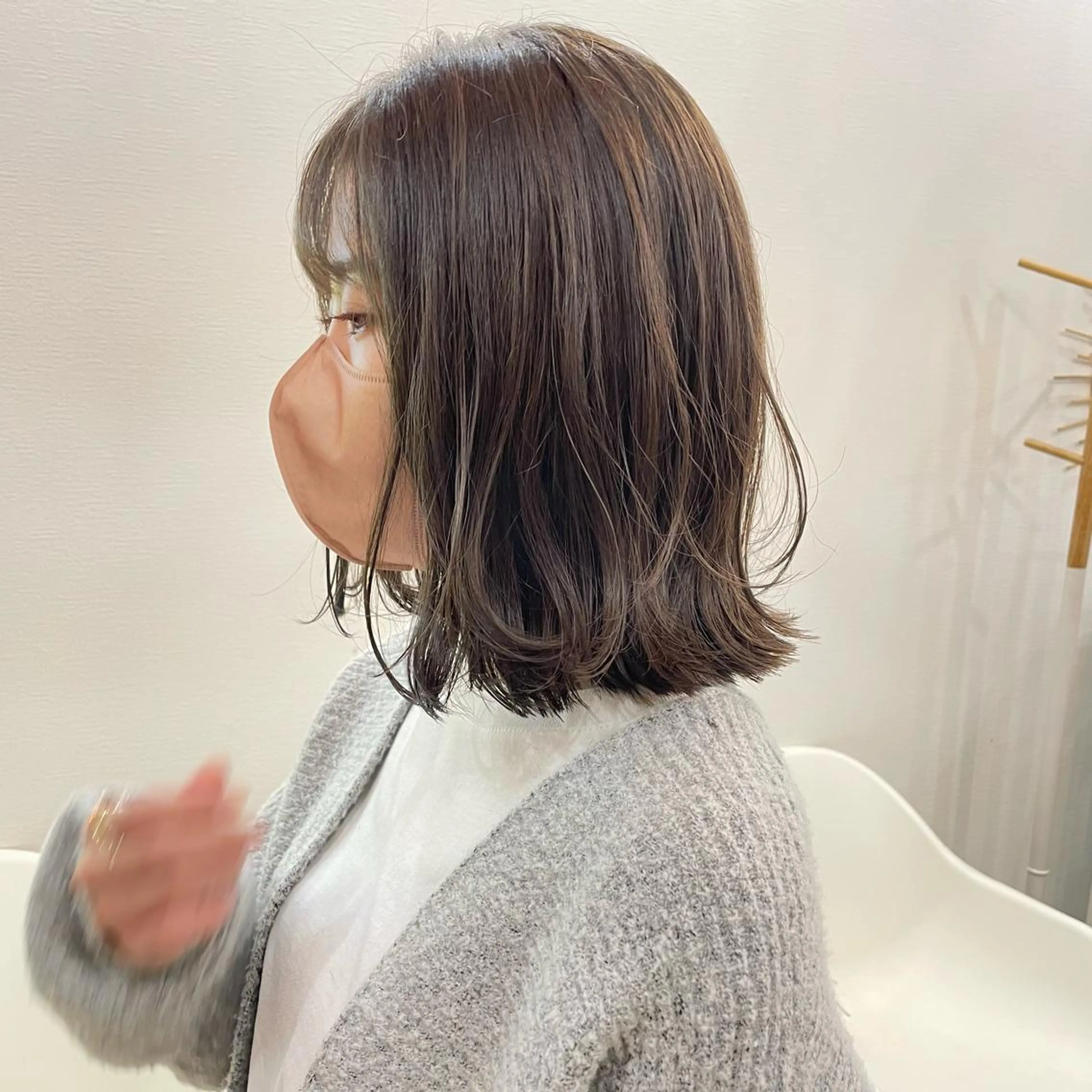 ミディアム 切りっぱなしボブ ボブ SUNC🍀大熊 花奈絵🍀のヘアスタイル