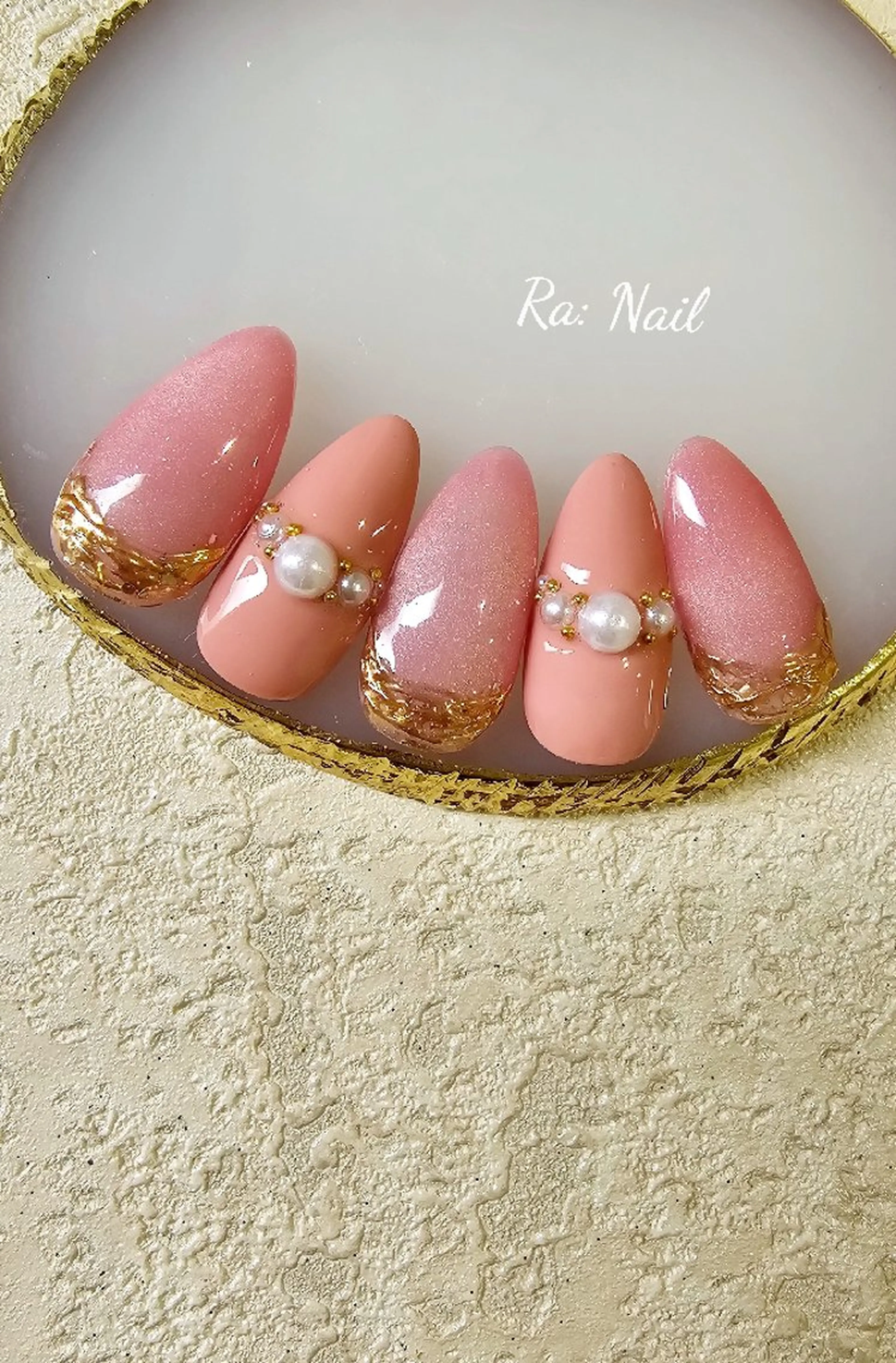 ネイル ジェルネイル マグネットネイル Ra: Nail所属・Ra: nail    西新 韓国ネイルのネイルデザイン