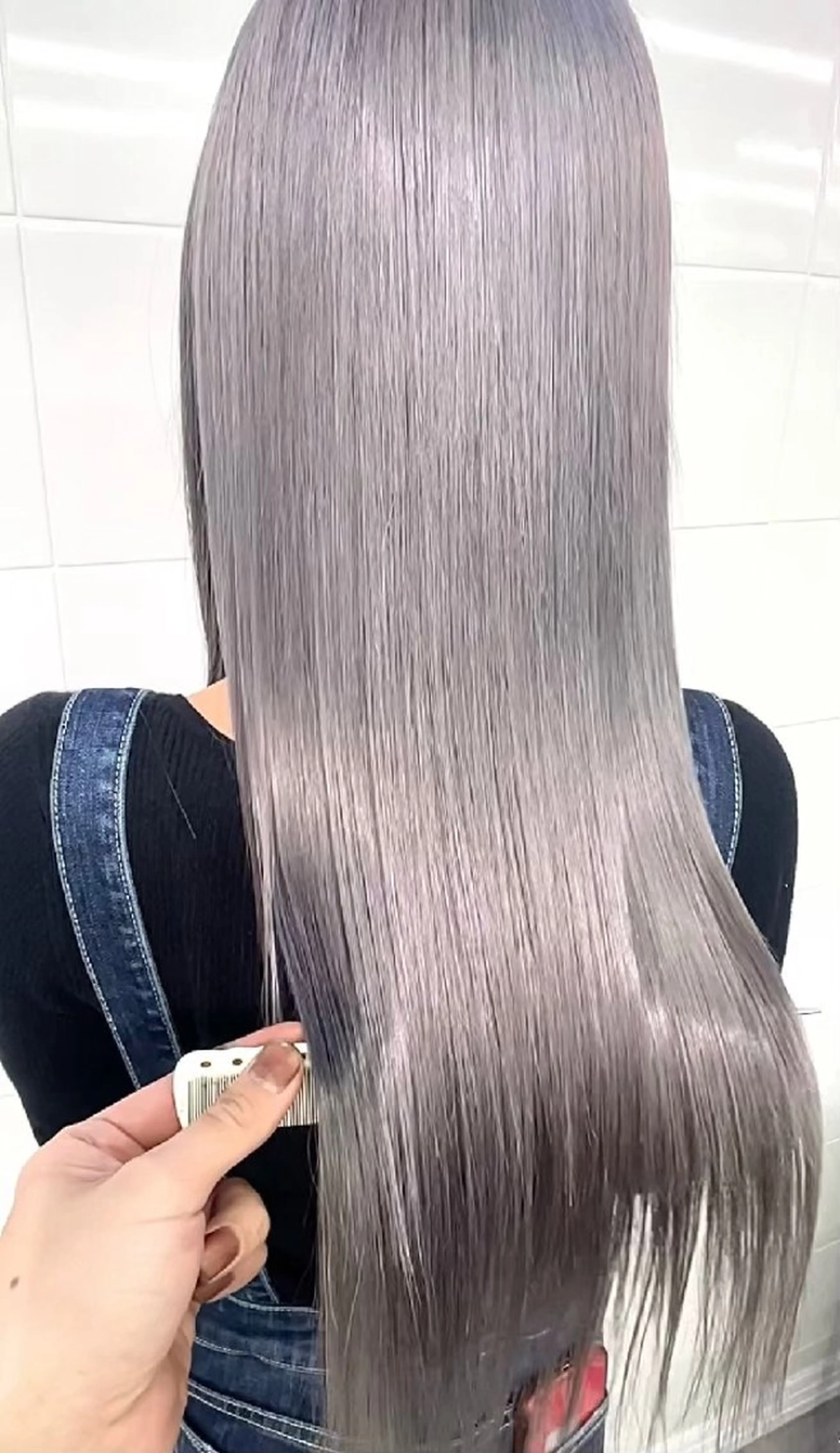 ロング ヘアカラー トリートメント ✨弱酸性縮毛矯正✨ ✨髪質改善✨hiroのヘアスタイル