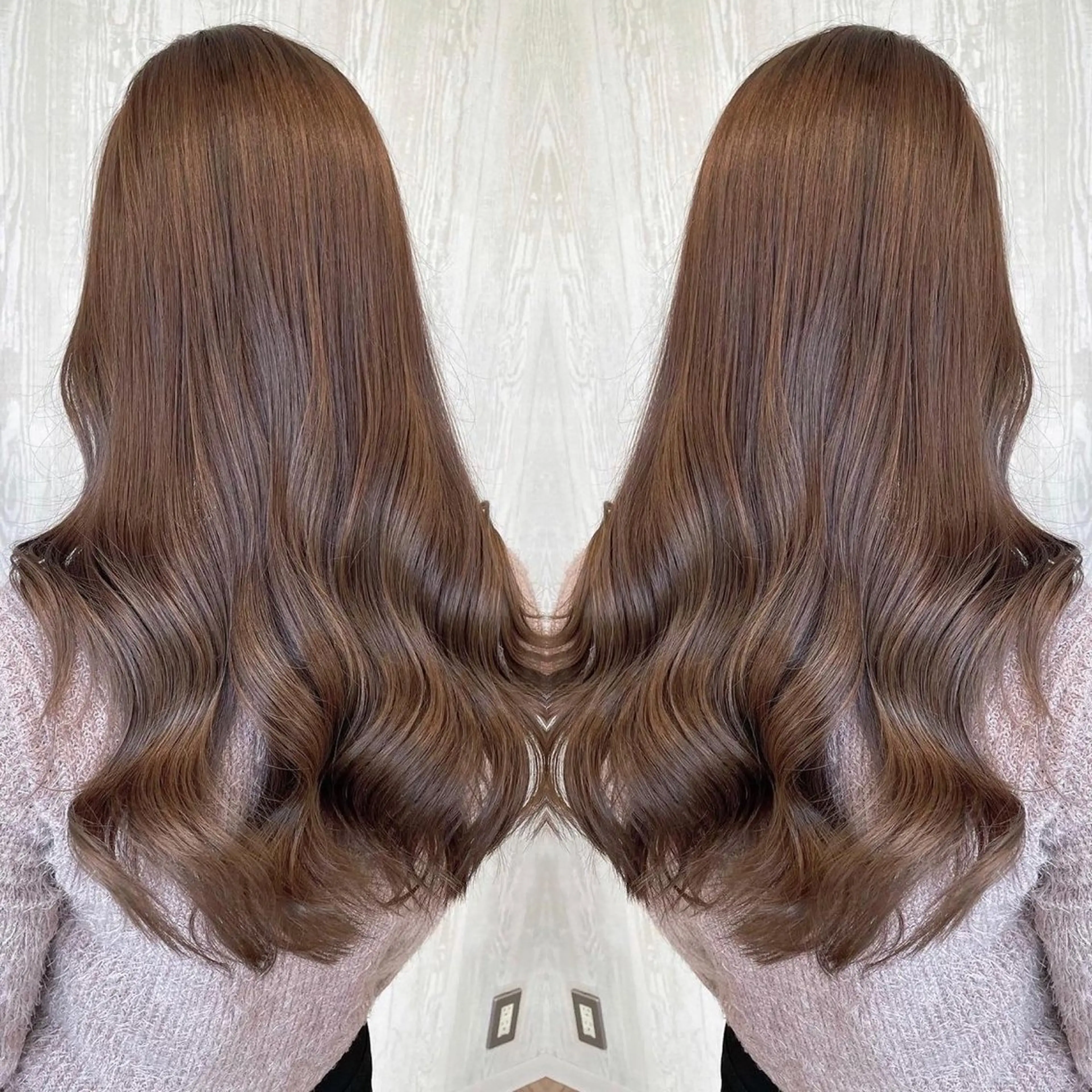 ロング カラー アッシュ ケアカラー 透明感カラー 外国人風カラー レイヤーカット ヘアカラー トリートメント 河合秀明/ショート /ボブ/レイヤーのヘアスタイル