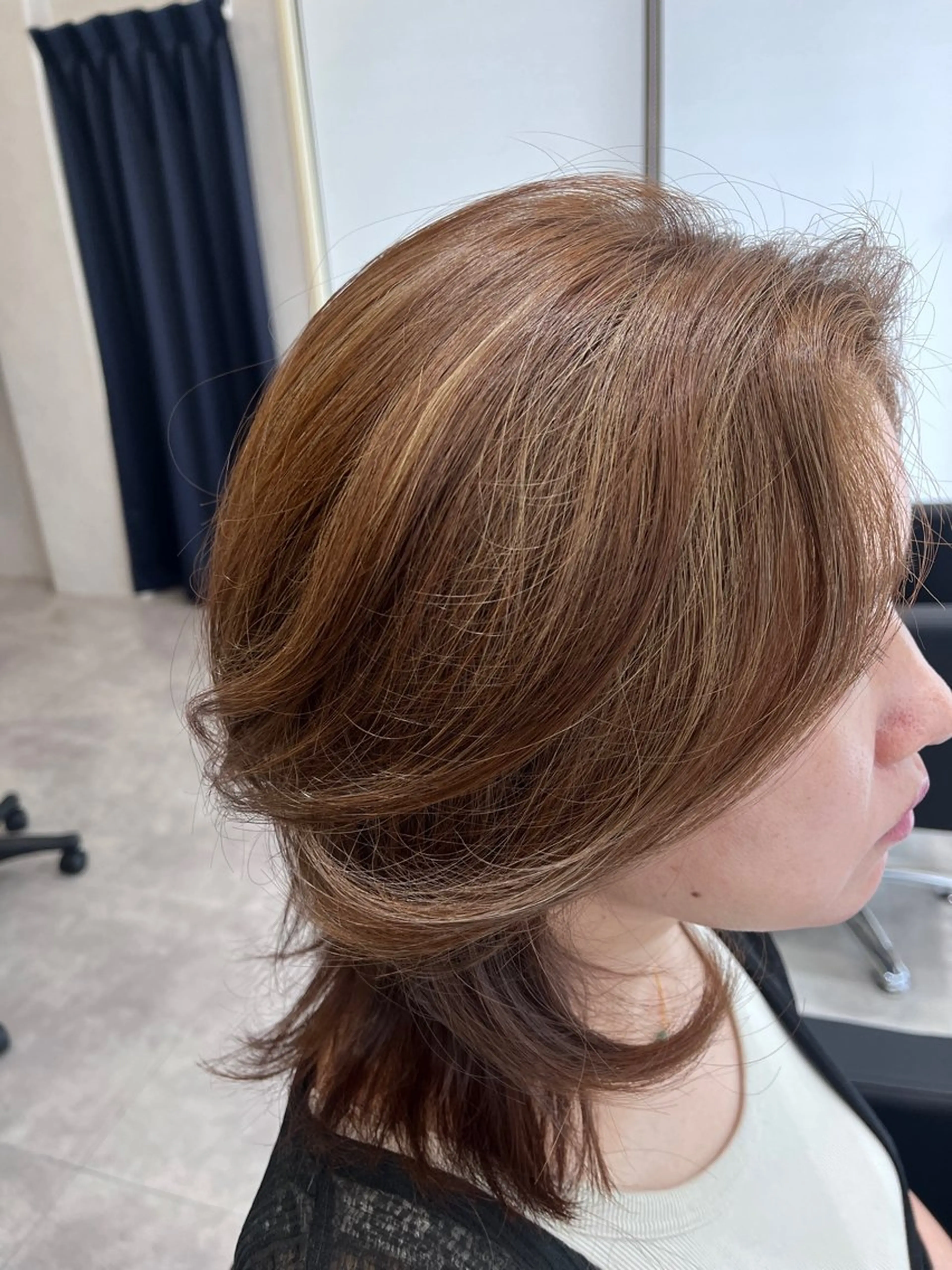 ミディアム カラー hers所属・【縮毛矯正支持絶大】 RYOJIのヘアスタイル