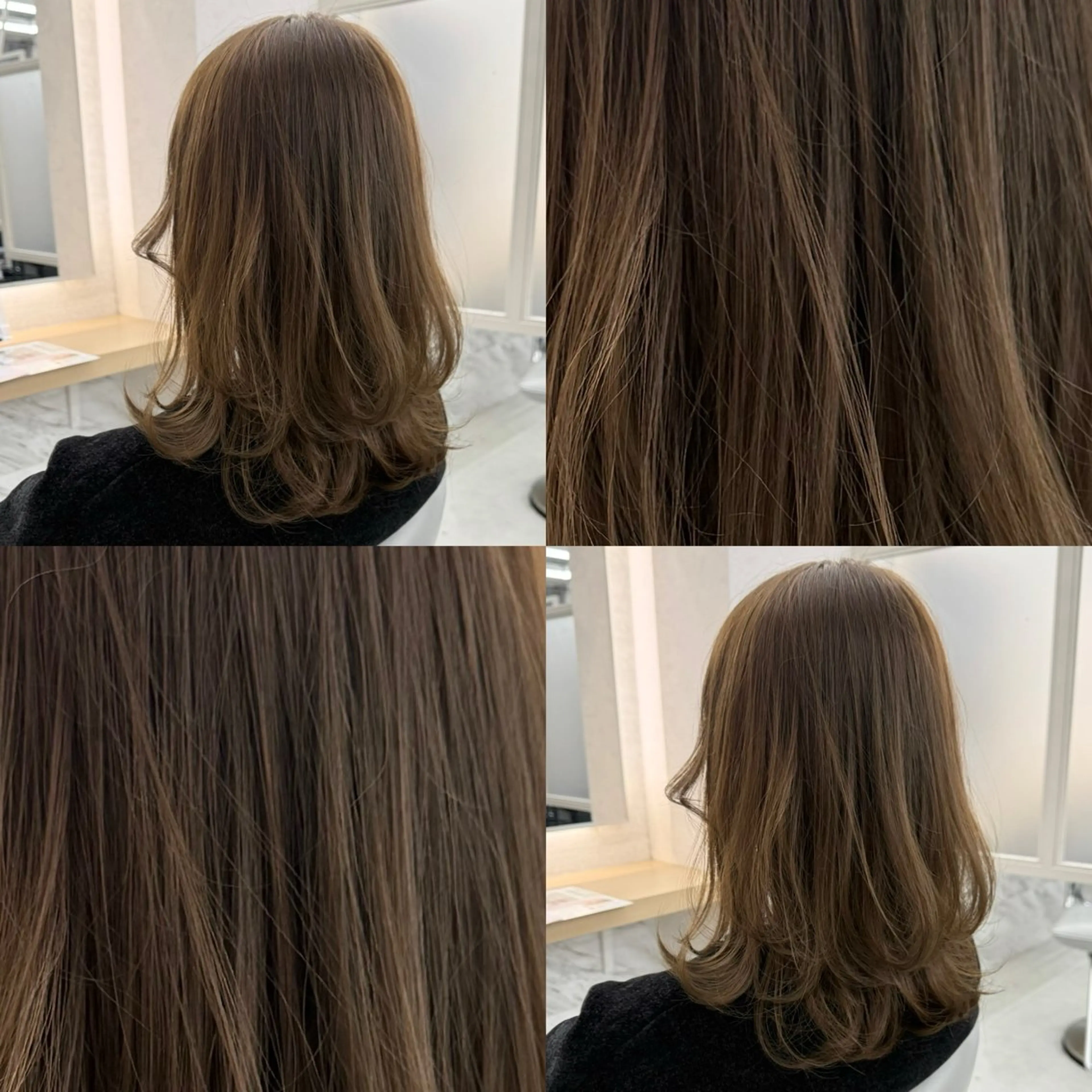 セミロング youres hair 髪質改善トリートメント&ヘッドスパ  新宿三丁目店【ユアーズヘア】所属・🦋透明感カラー 👑NODOKA🦋のヘアスタイル