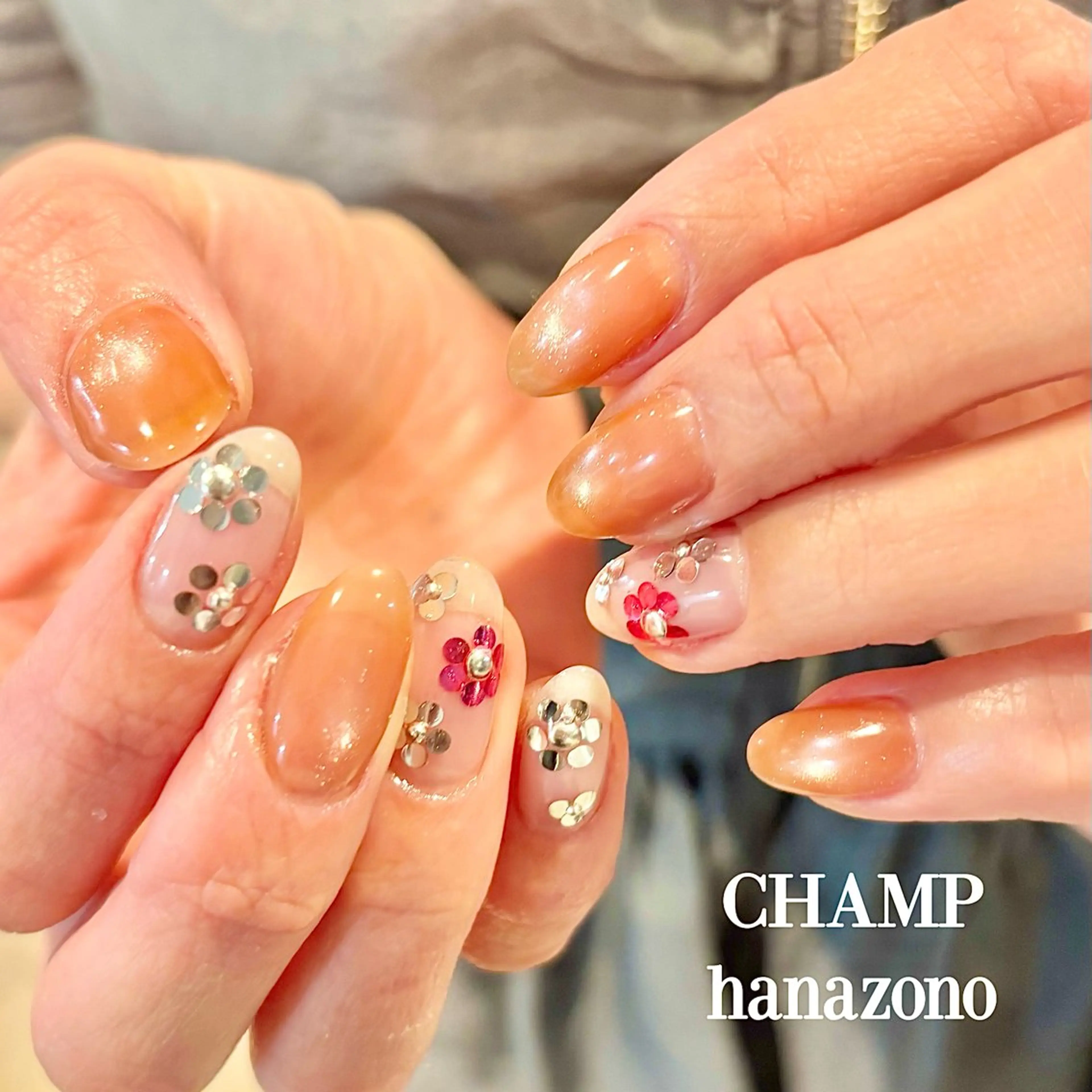 ネイル champ花園 青山優鈴のネイルデザイン