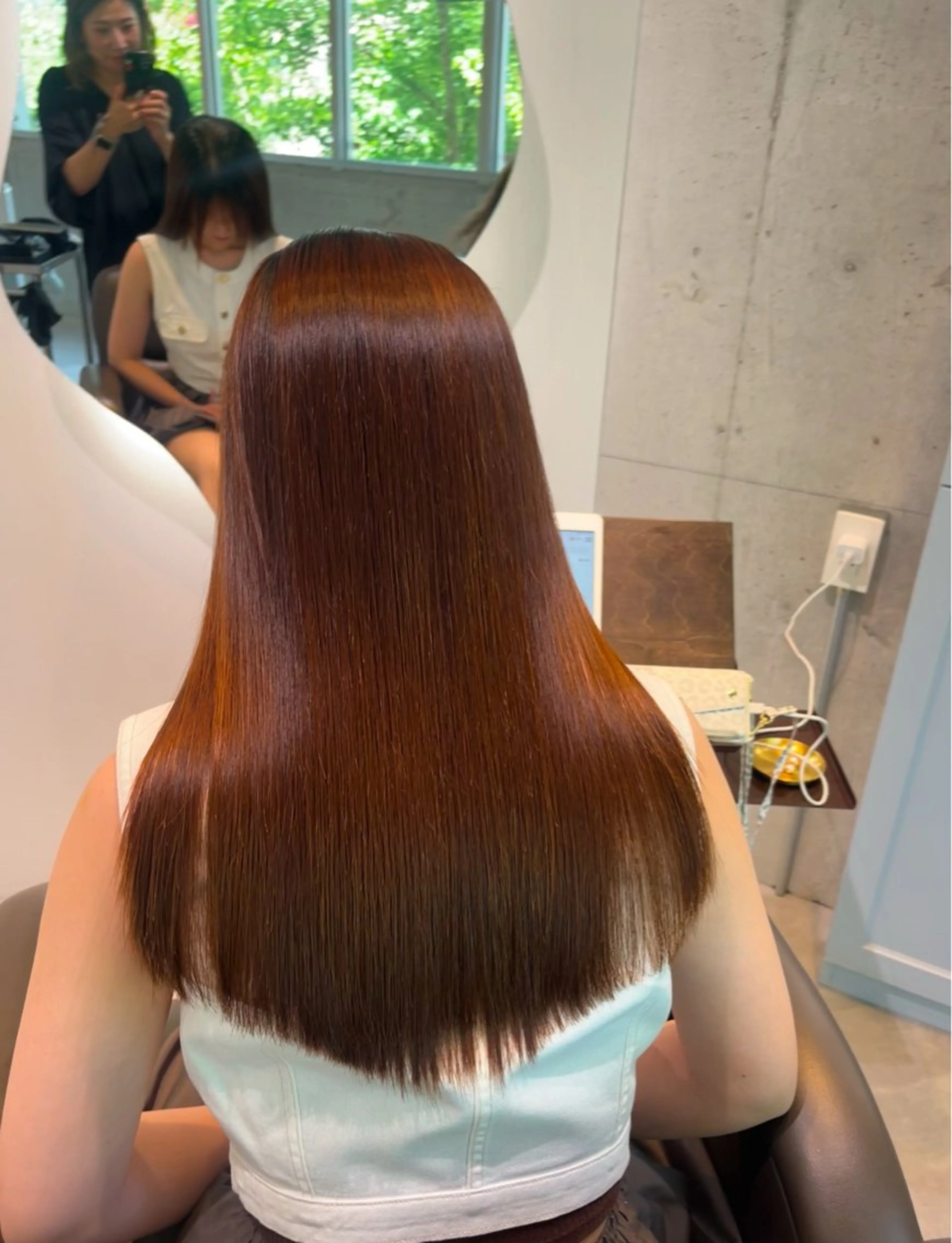 ロング 縮毛矯正 loe 薬院本店【ロエ】所属・早稲田 千尋のヘアスタイル