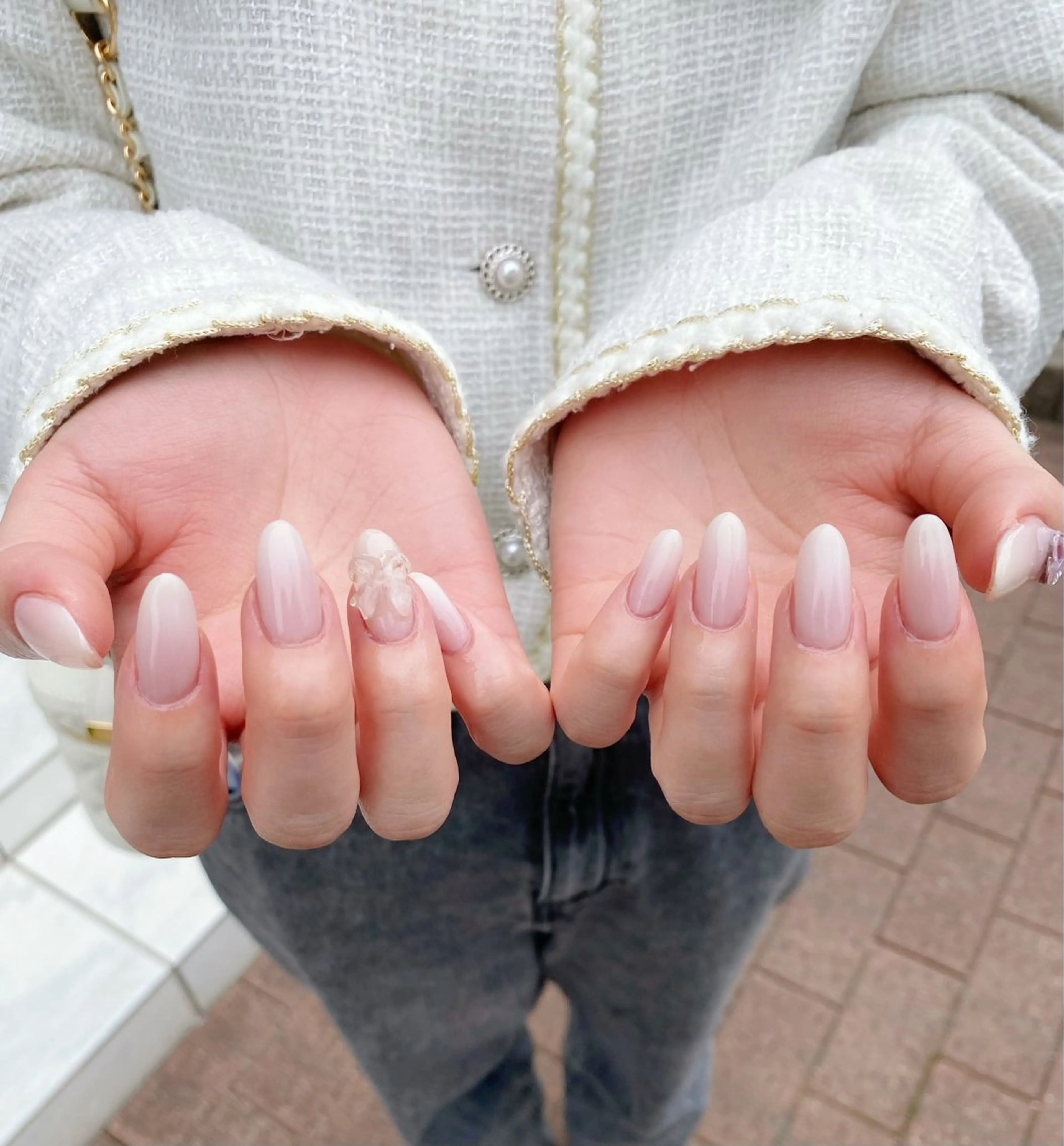 ＼超​〜​お得♡OFFなし／１０本長さだし＋グラデーション♡パーツ2つまでサービス！の写真