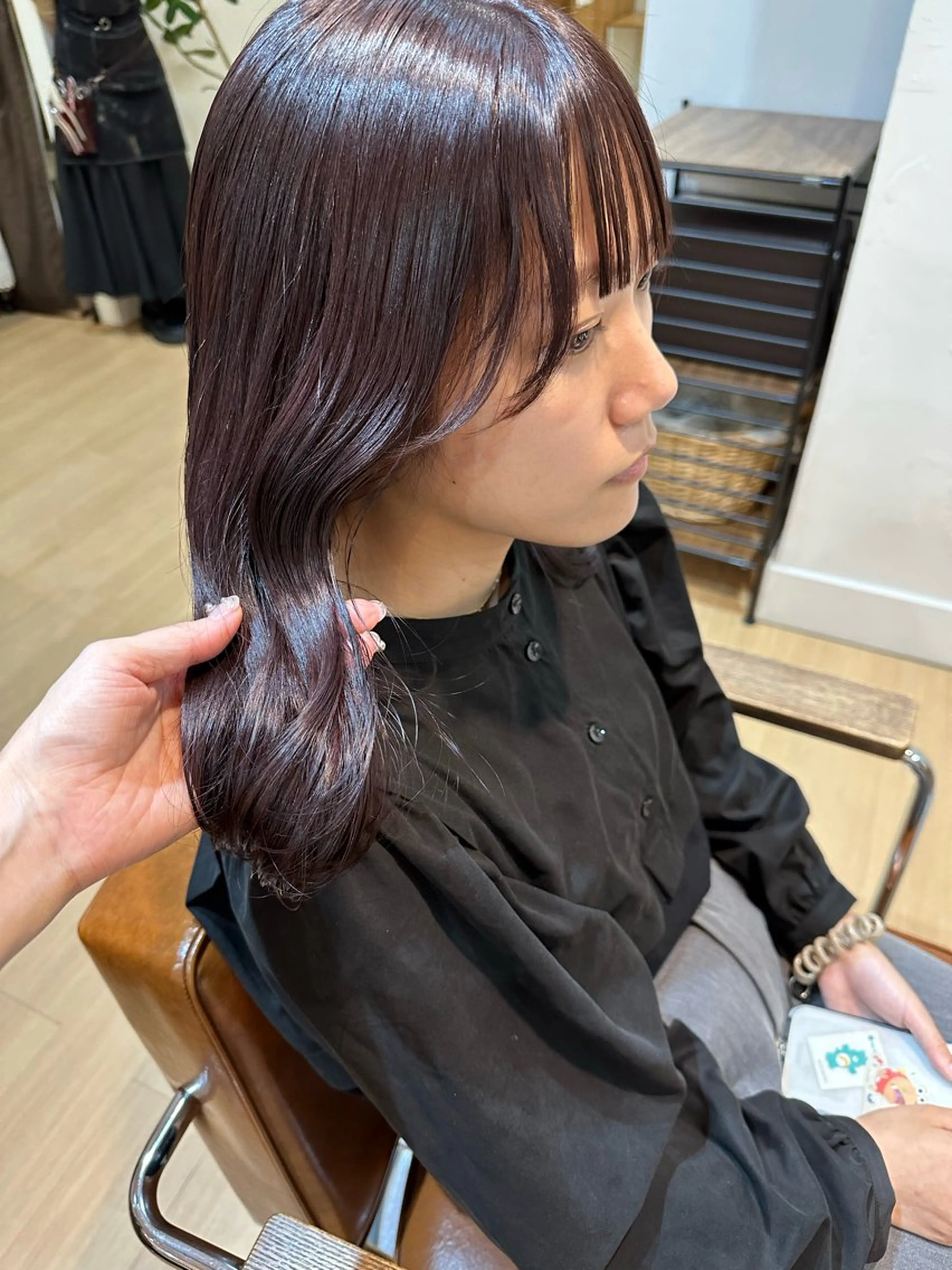 ミディアム カラー パープルカラー luve heart's And Be  minamisemba所属・脇坂 佳世の眉毛・アイブロウイメージ