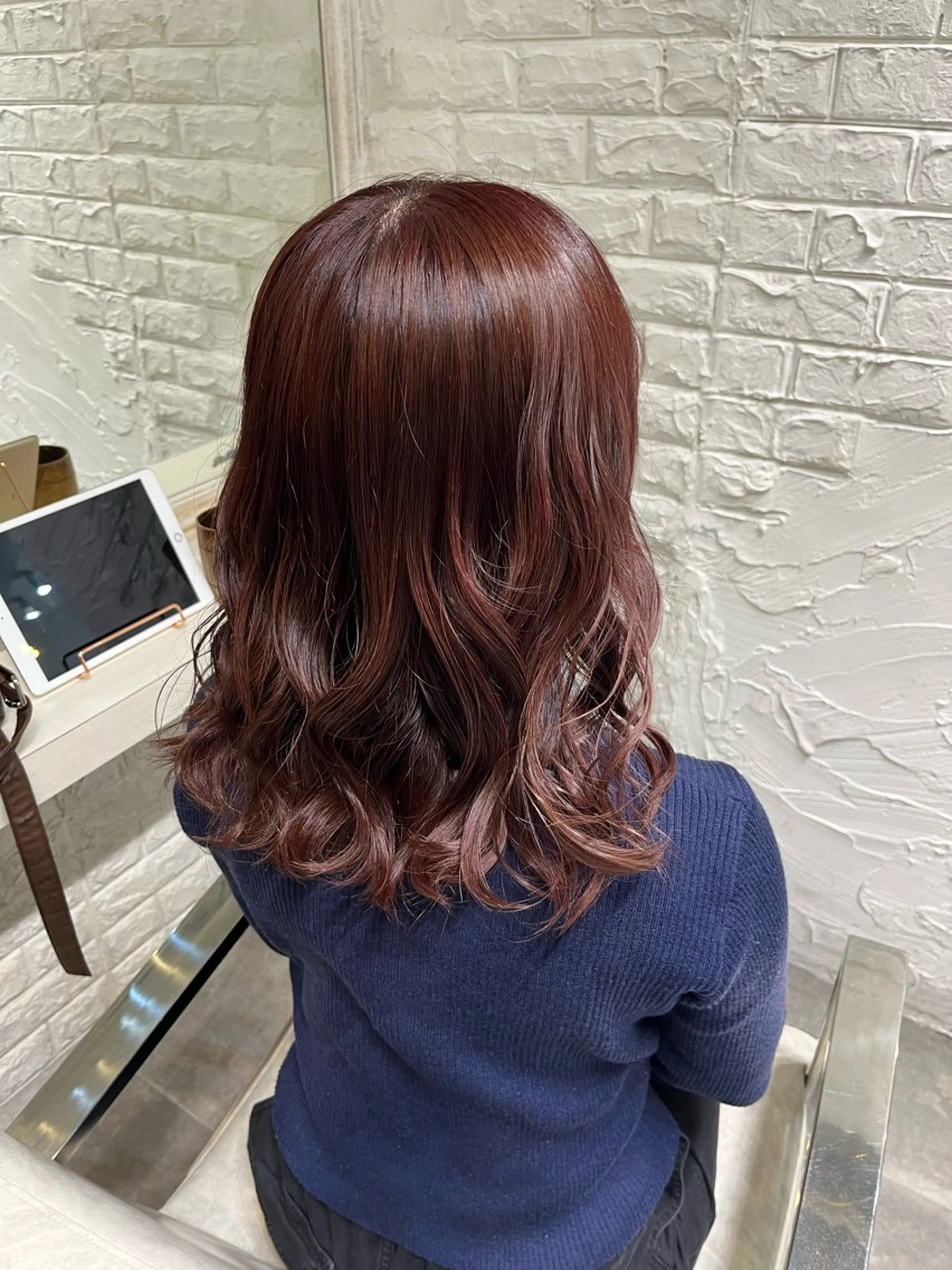 ミディアム カラー ヘアカラー ヘッドスパ uros.所属・🩵aiko / モデル募集中️🩵のヘアスタイル