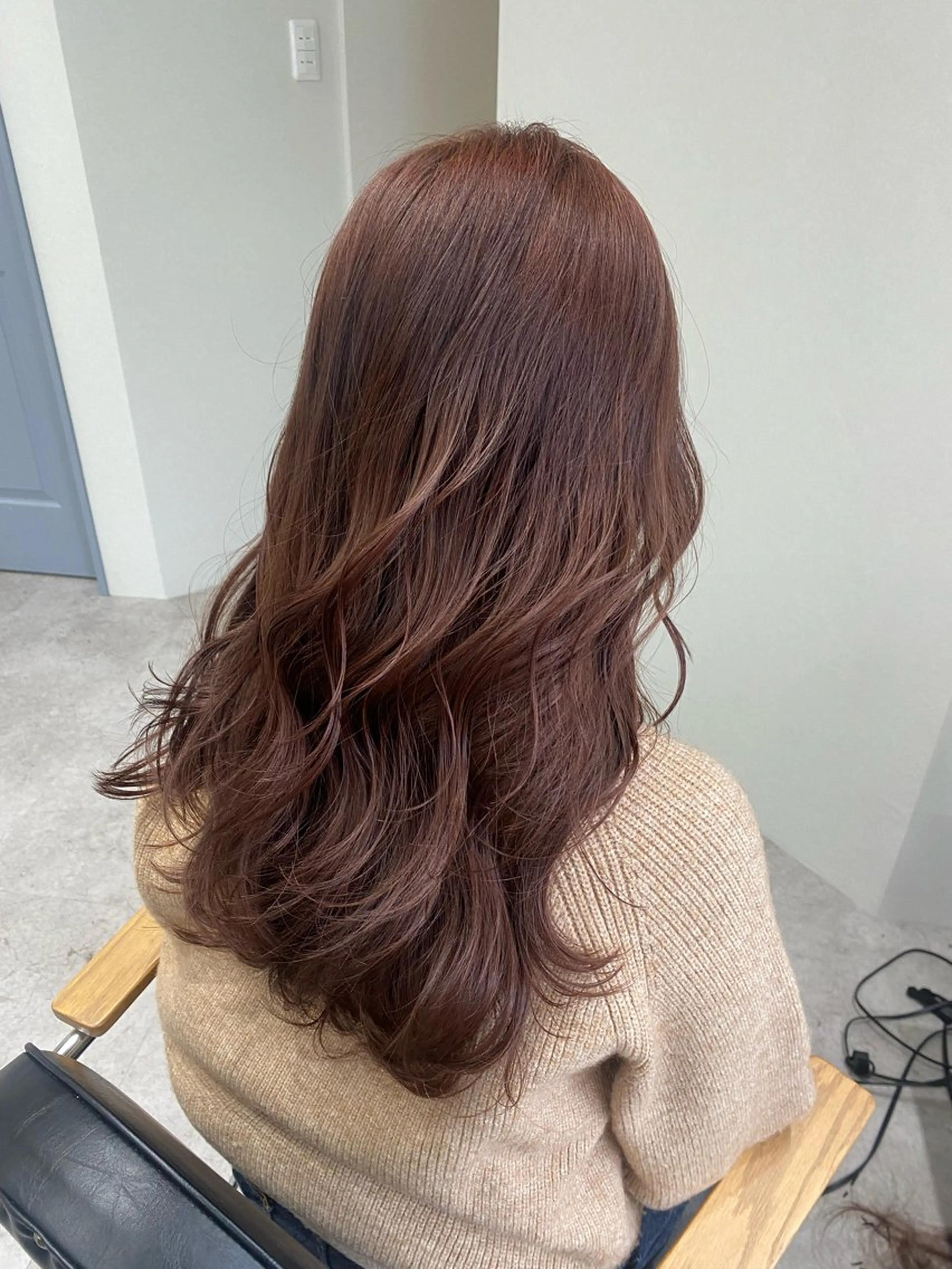 ミディアム カラー ヘアアレンジ ブラウンカラー ピンクカラー ピンクブラウン ヘアカラー ボブ /ニュアンス/ satomi🧸💖のヘアスタイル