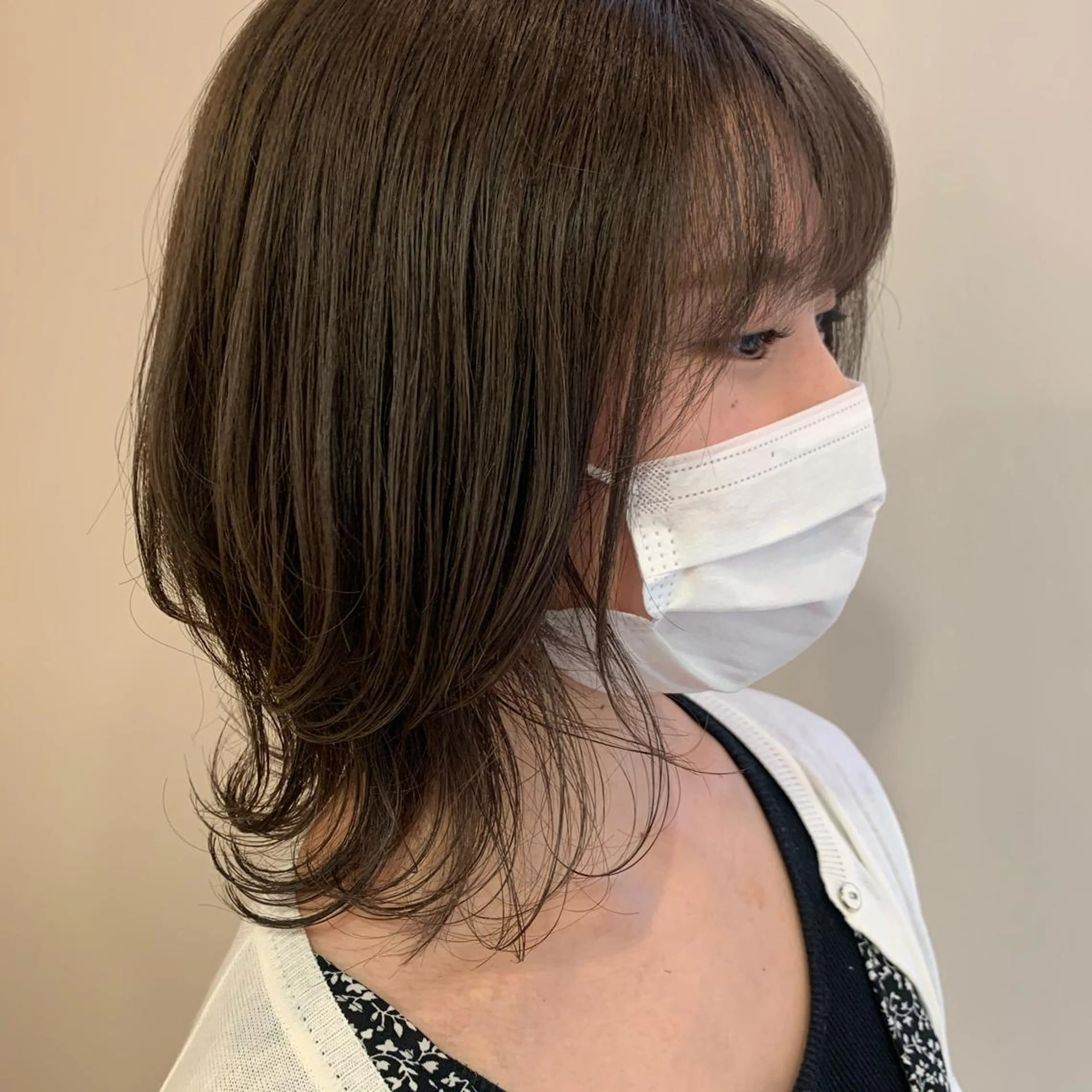 ミディアム カラー カット ヘアカラー トリートメント 暖色専門美容師🎀 お客様満足度◎のヘアスタイル