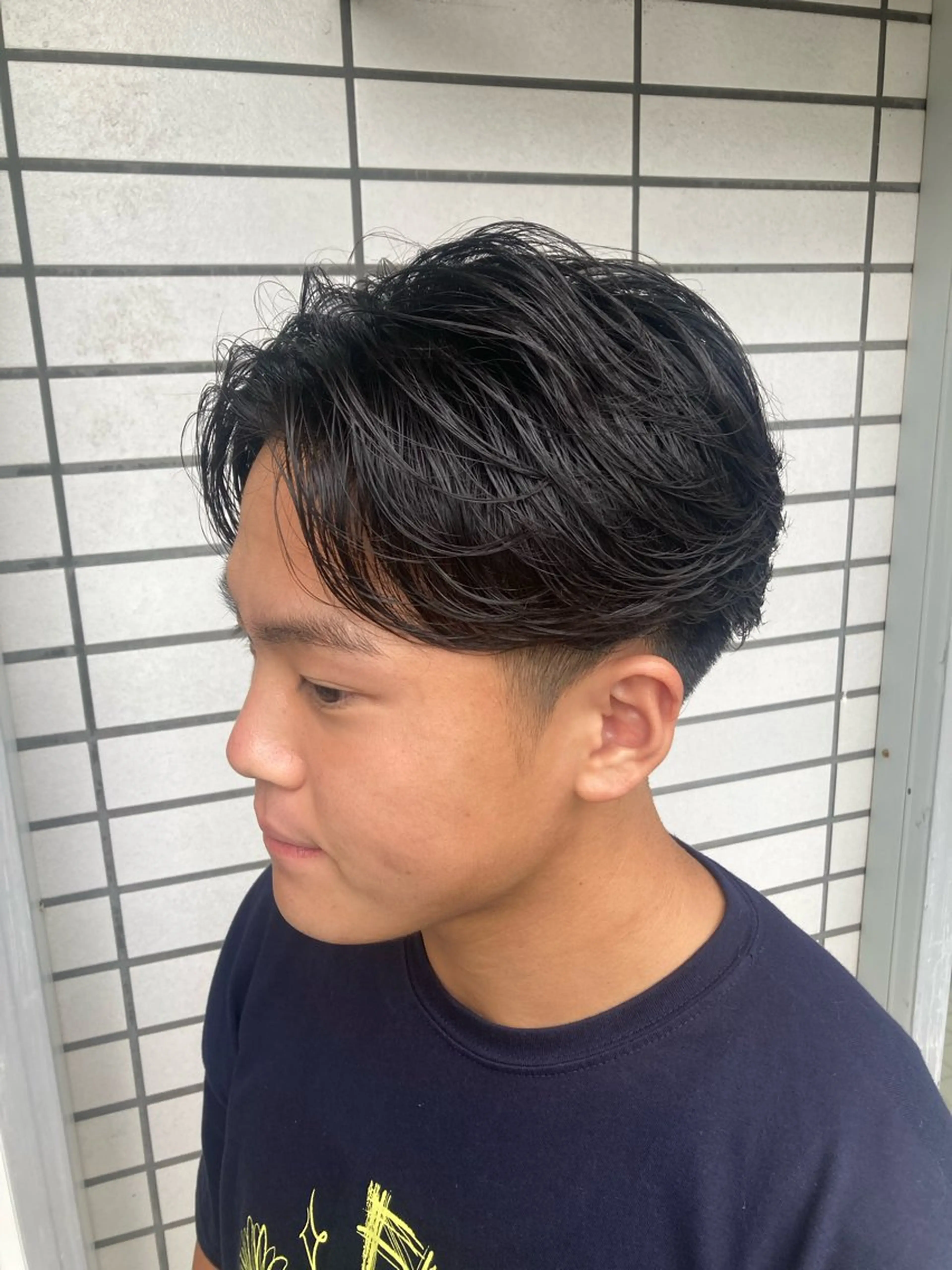 ショート パーマ ニュアンスパーマ カット パーマ 深堀 勇弥のヘアスタイル