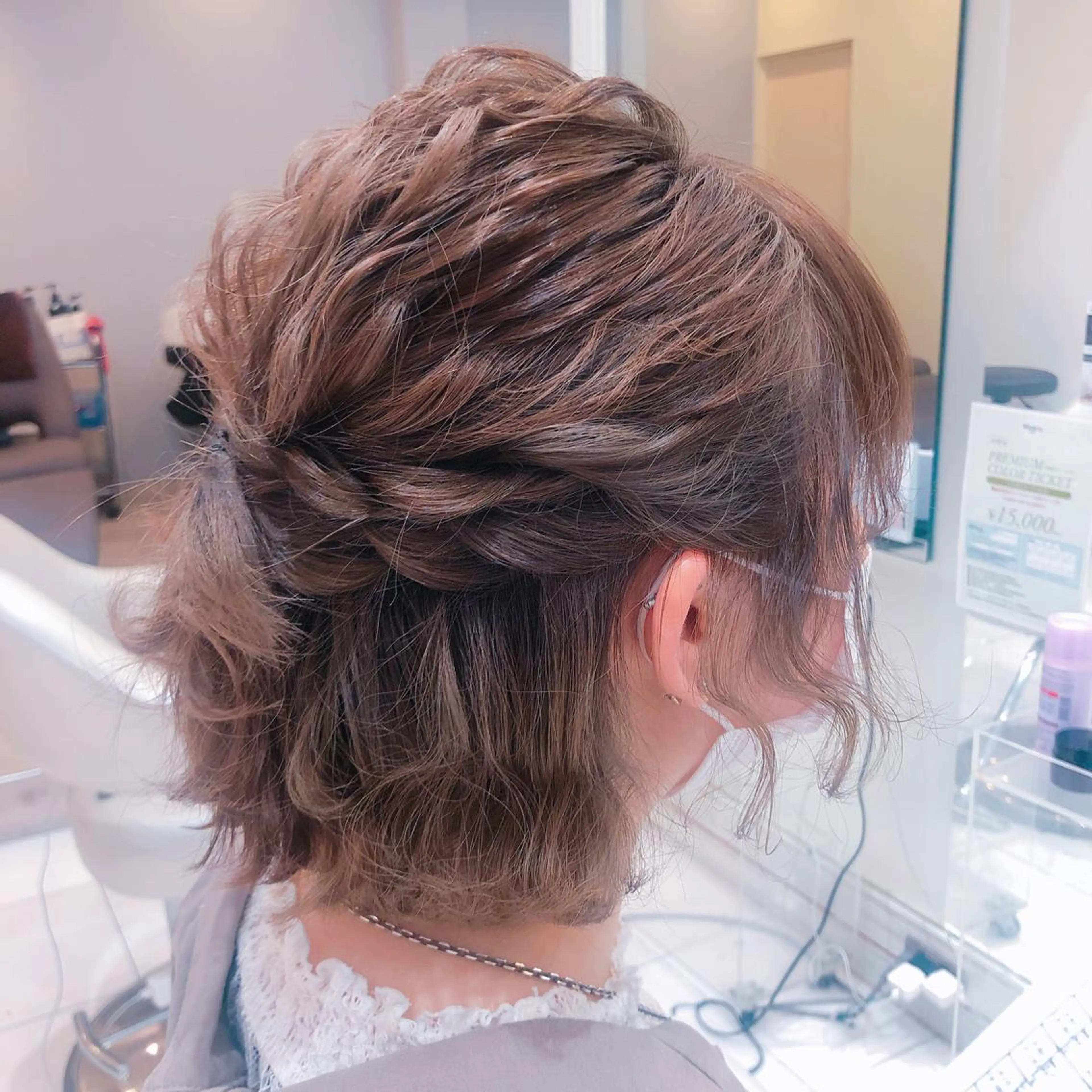 ショート カラー ヘアアレンジ MODE K's松原 YUMIのヘアスタイル