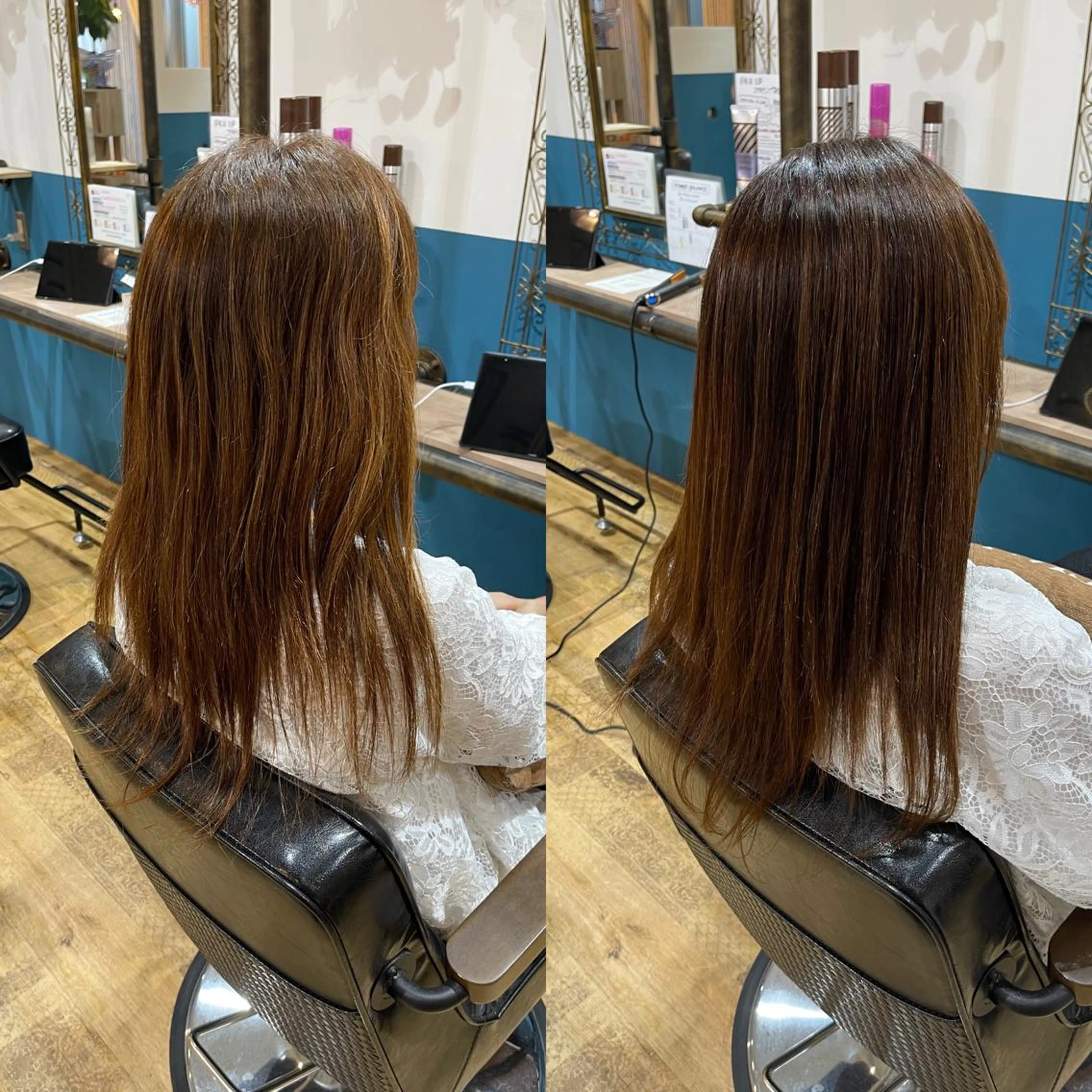 セミロング 縮毛矯正 縮毛矯正 福島 和弥のヘアスタイル