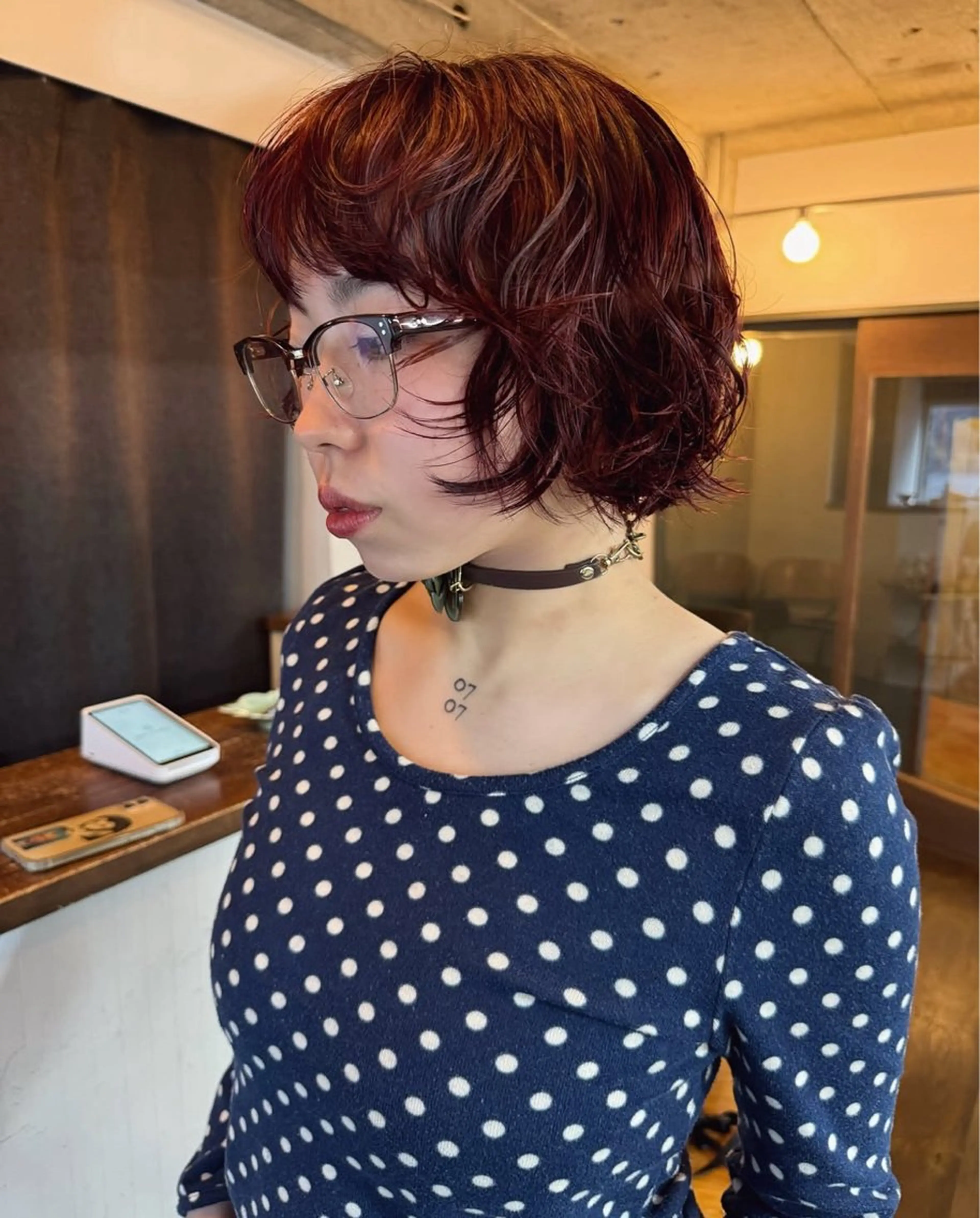 ショート カラー パーマ カット ヘアカラー パーマ misa___boo MISAのヘアスタイル