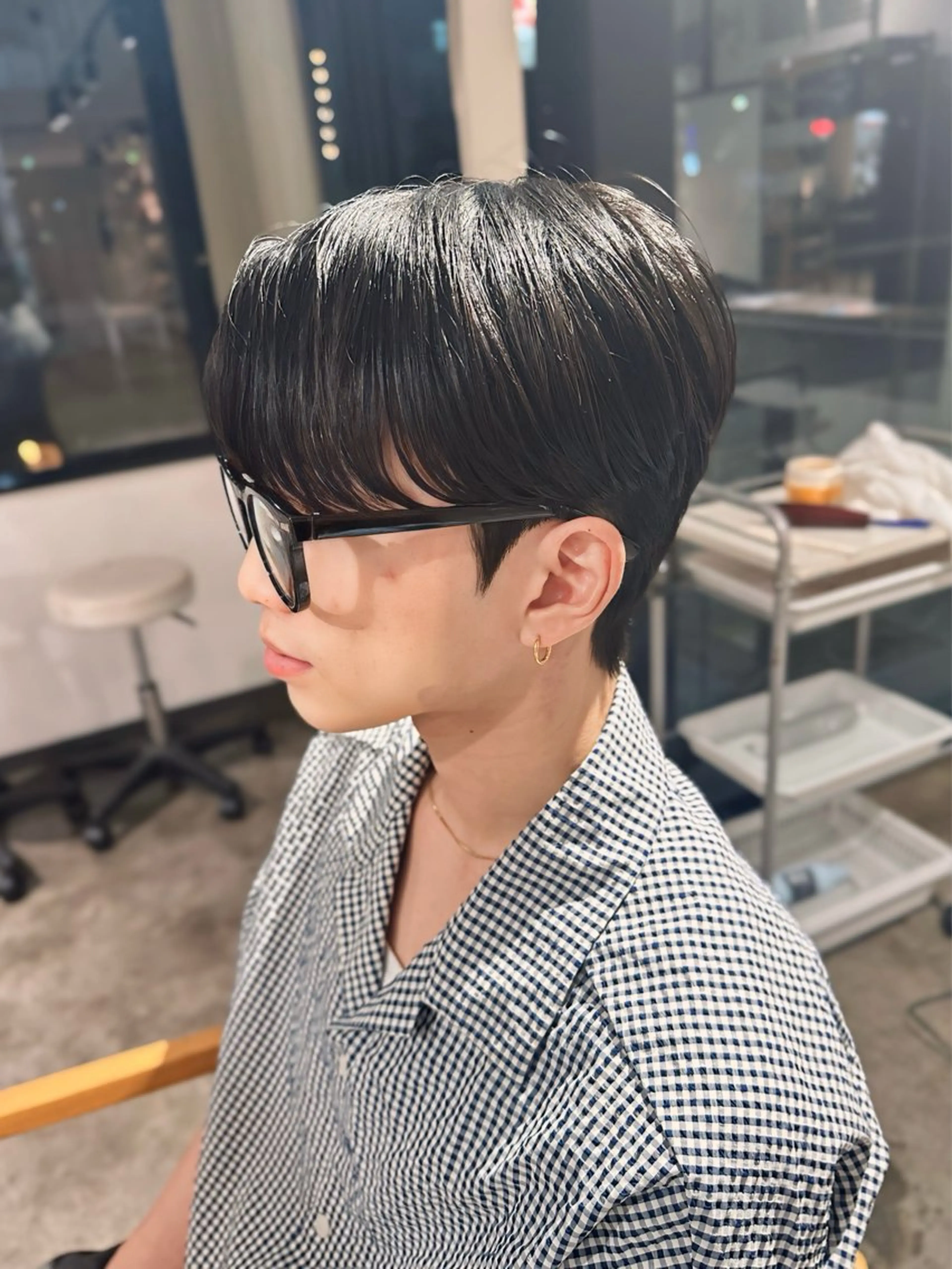 メンズ ダウンパーマ メンズ韓国風 韓国マッシュ マッシュ メンズパーマ カット パーマ トリートメント 骨格補正施術/メンズ 専門美容師/YUYAのヘアスタイル